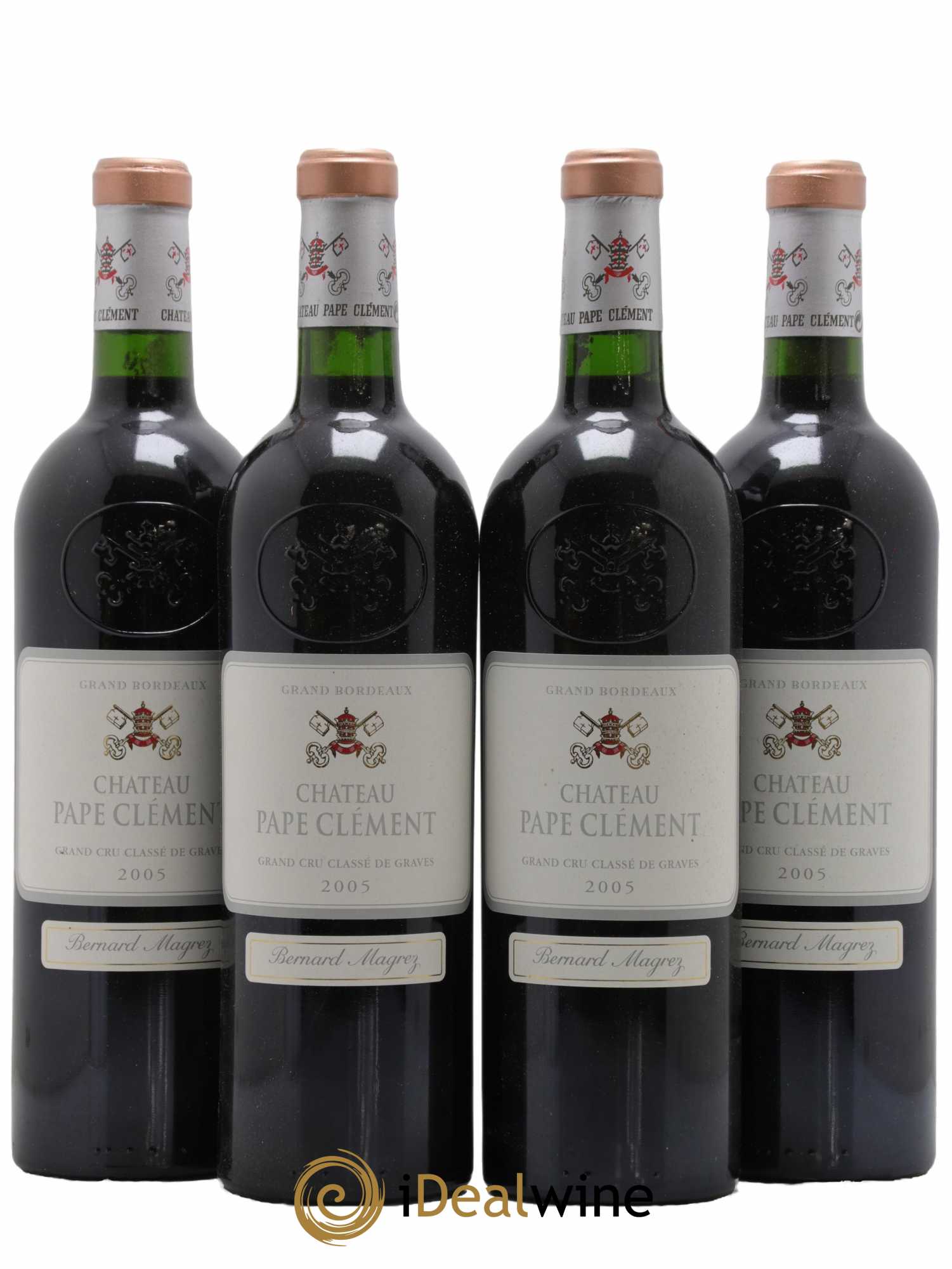 Château Pape Clément Cru Classé de Graves 2005 - Lotto di 4 bottiglie - 0