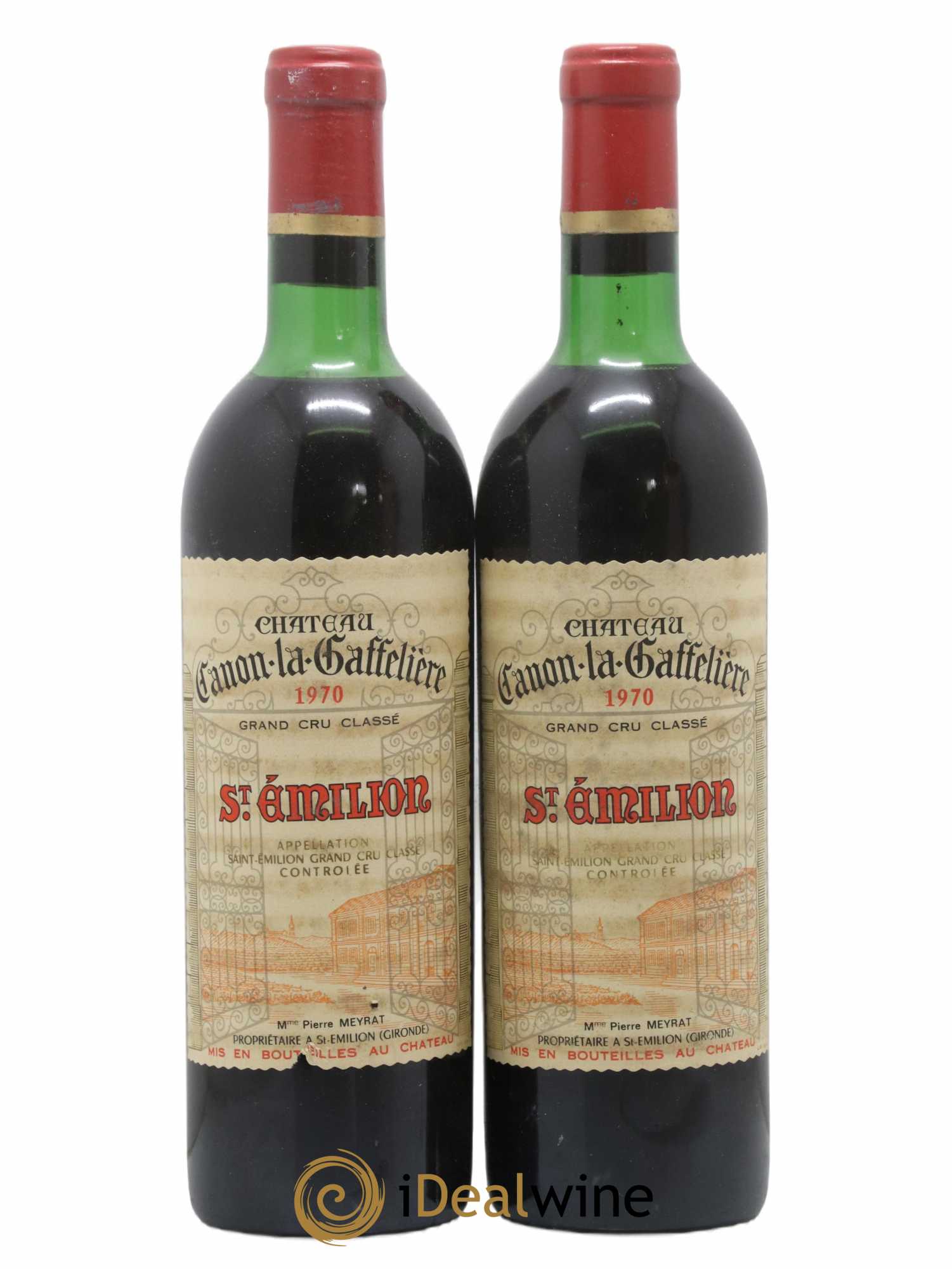 Château Canon la Gaffelière 1er Grand Cru Classé B 1970 - Lot of 2 bottles - 0