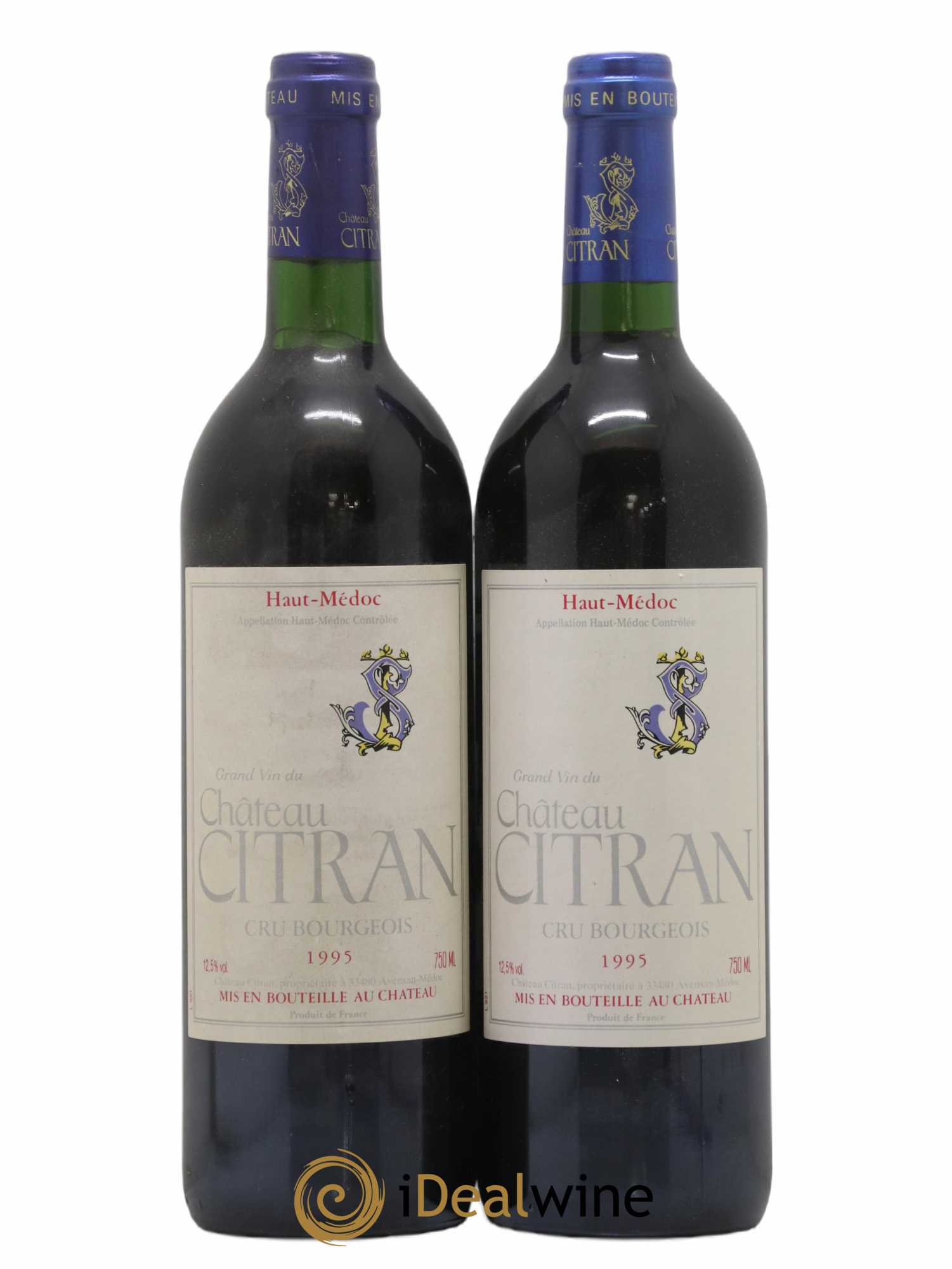 Château Citran Cru Bourgeois 1995 - Lot de 2 bouteilles - 0