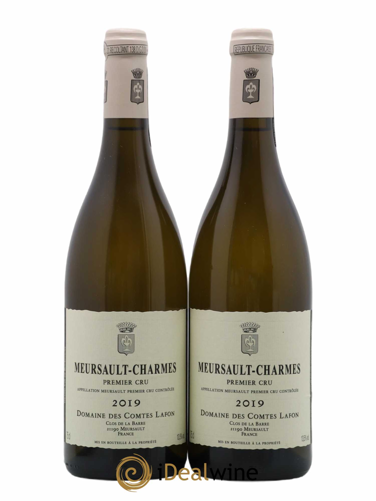 Meursault 1er Cru Charmes Comtes Lafon (Domaine des) 2019 - Lot of 2 bottles - 0