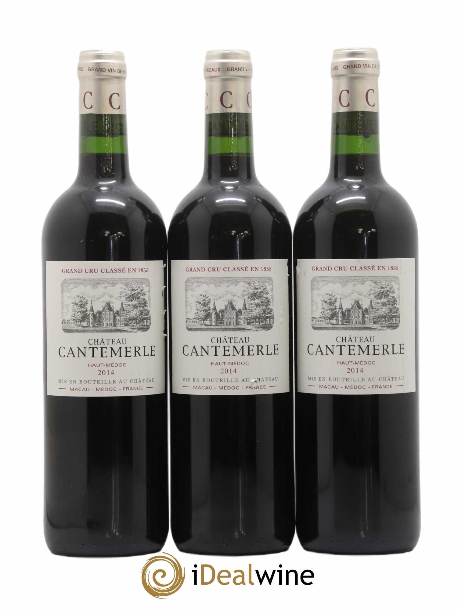 Château Cantemerle 5ème Grand Cru Classé 2014 - Lot de 3 bouteilles - 0