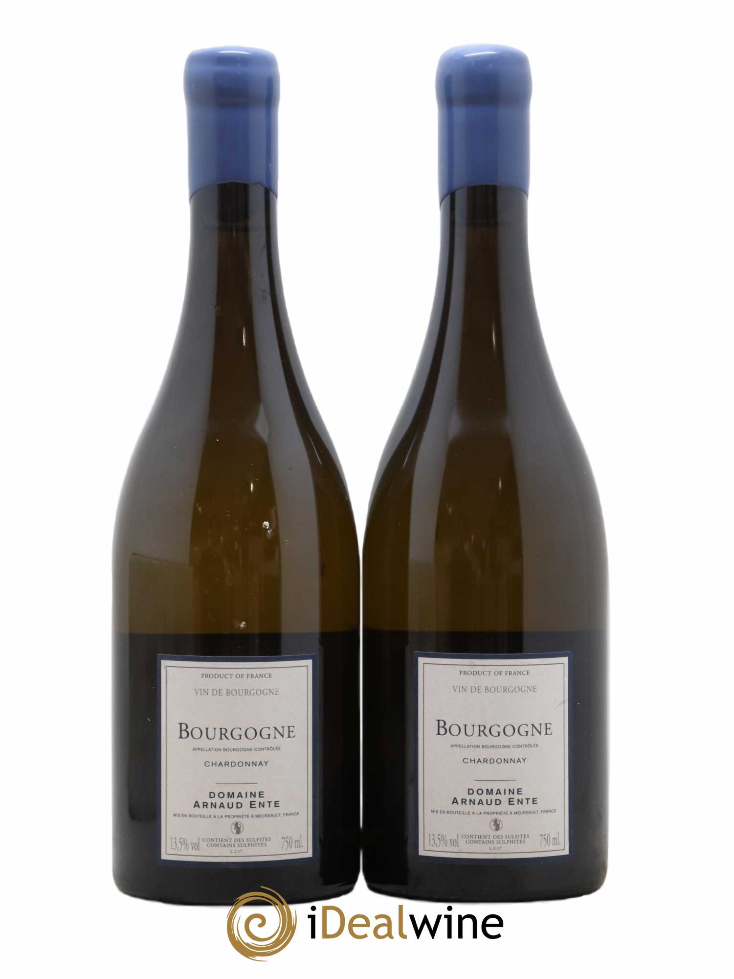 Bourgogne Chardonnay Arnaud Ente 2017 - Lot of 2 bottles - 1