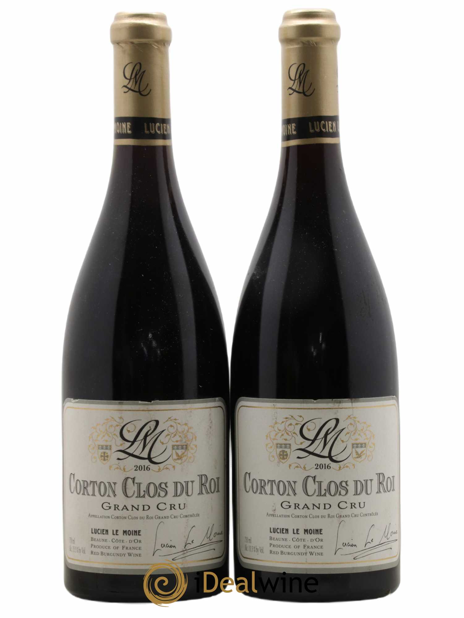 Corton Grand Cru Clos Du Roi Lucien Le Moine 2016 - Lot de 2 bouteilles - 0