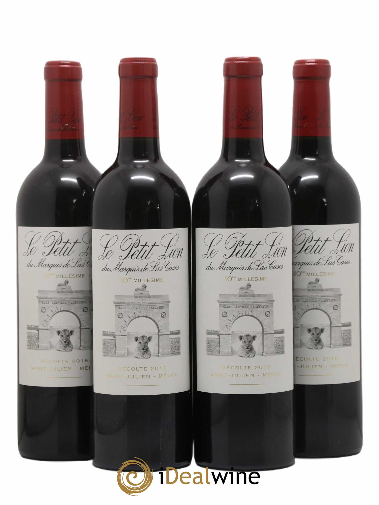 Le Petit Lion du Marquis de Las Cases Second Vin 2016 - Lot of 4 bottles - 0