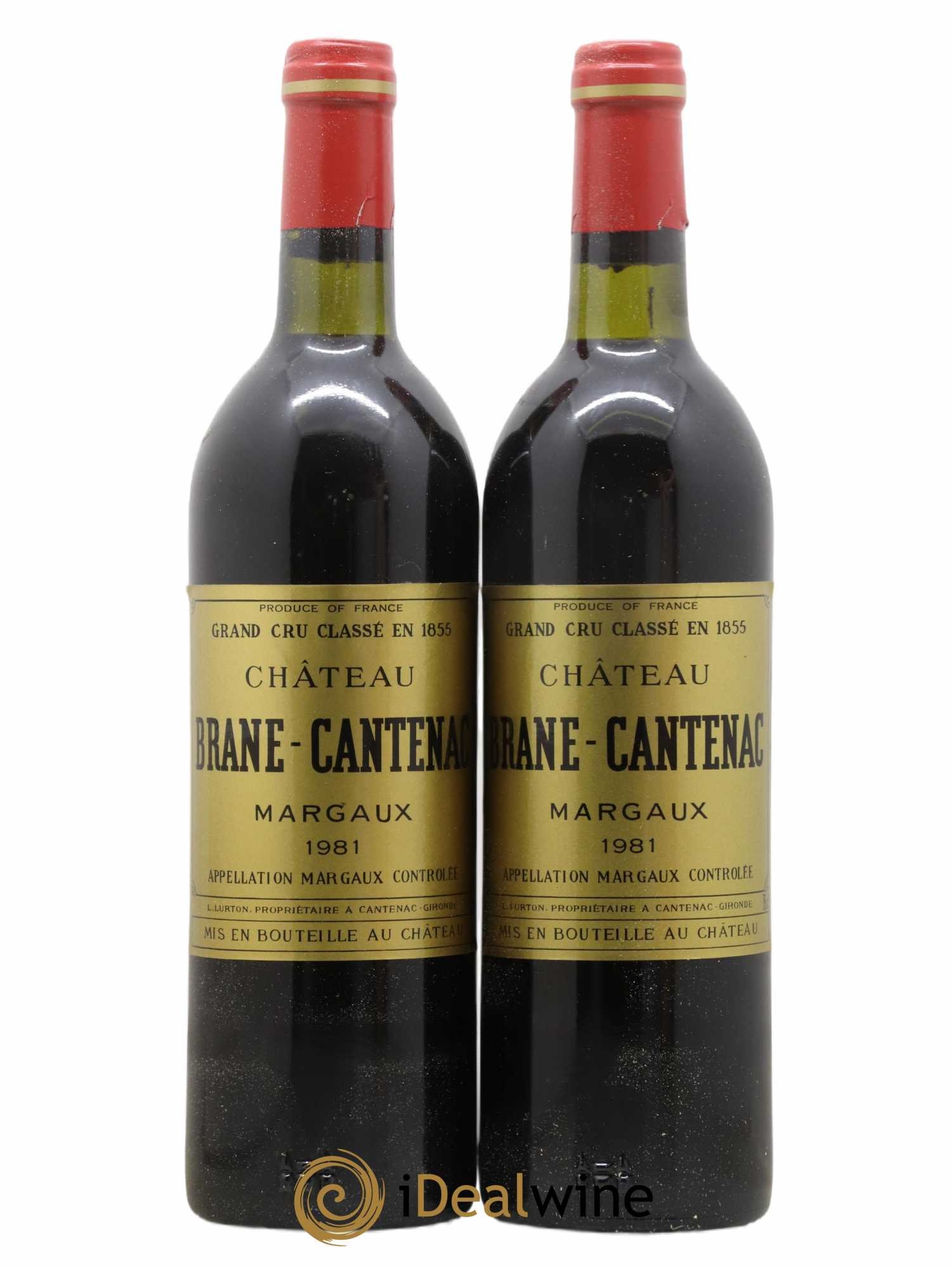 Château Brane Cantenac 2ème Grand Cru Classé 1981 - Lot de 2 bouteilles - 0