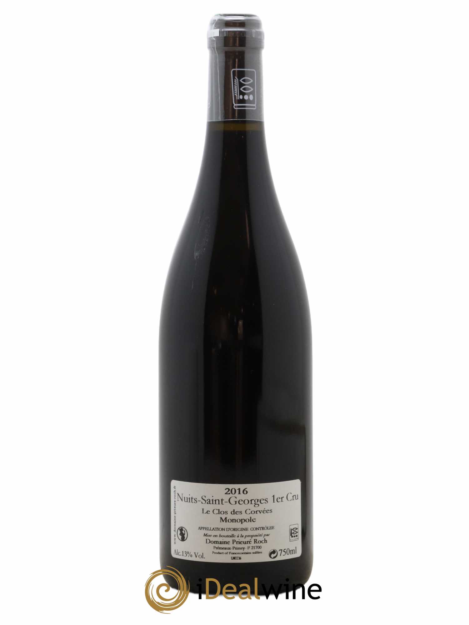 Nuits Saint-Georges 1er Cru Le Clos des Corvées Vieilles Vignes Prieuré Roch 2016 - Lot de 1 bouteille - 1