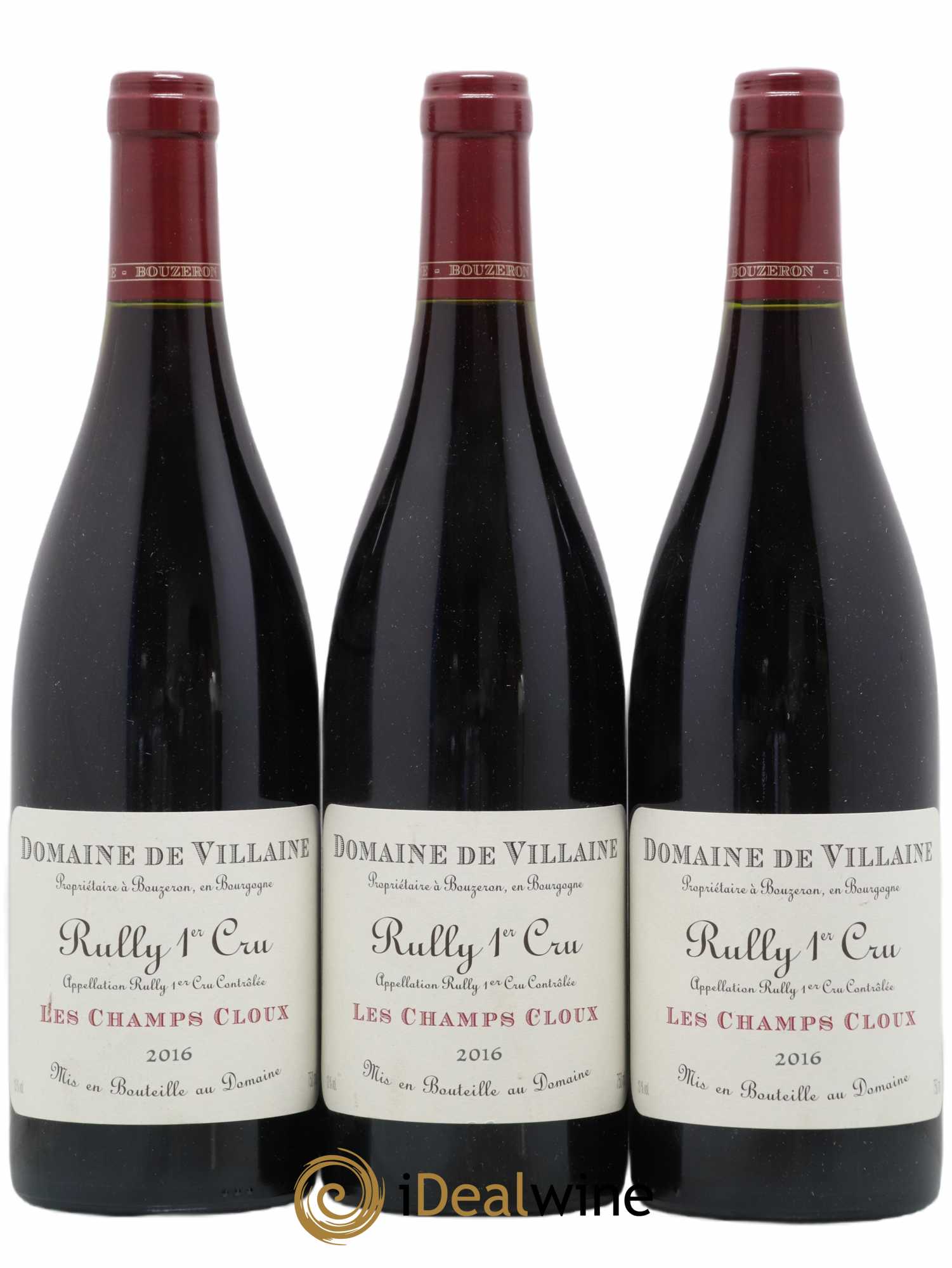 Rully 1er Cru Les Champs Cloux Domaine de Villaine 2016 - Lot de 3 bouteilles - 0