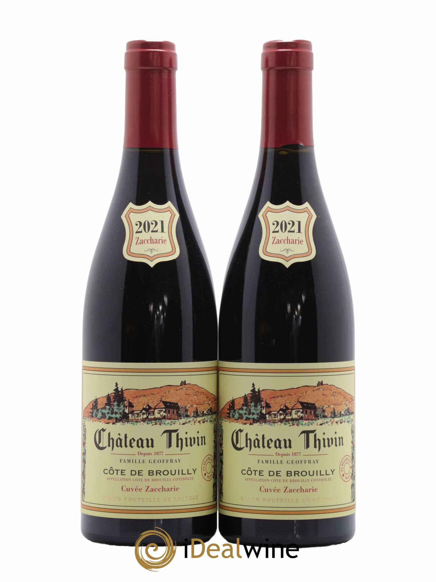 Côte de Brouilly Cuvée Zaccharie Château Thivin 2021 - Lotto di 2 bottiglie - 0