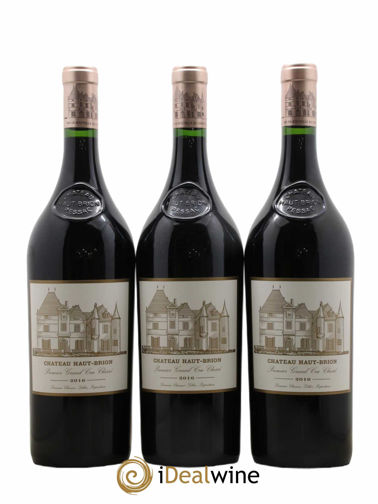 Château Haut Brion 1er Grand Cru Classé 2016 - Lot de 3 magnums - 0