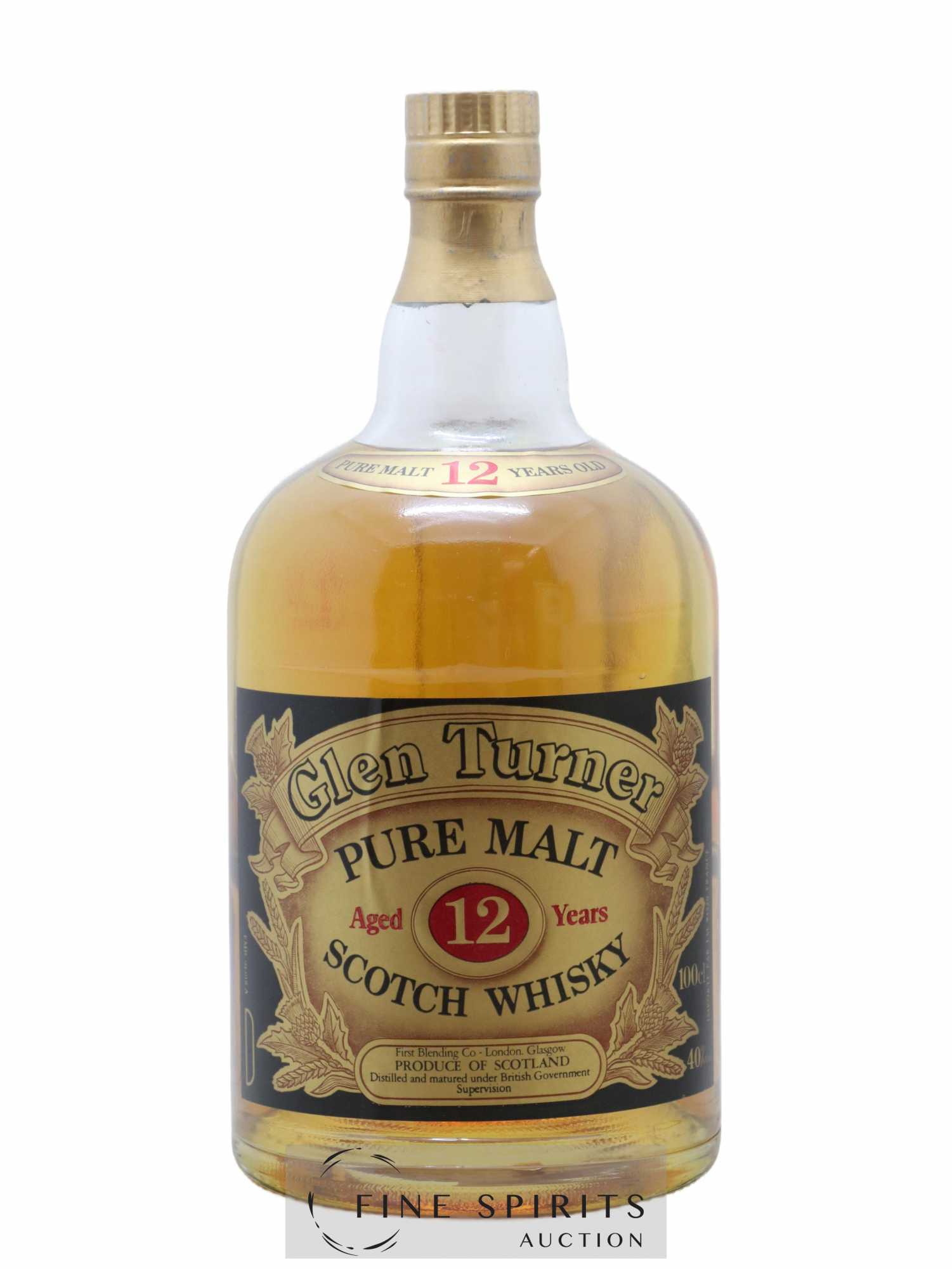 Glen Turner 12 years Of. Pure Malt - Lot de 1 bouteille - 1