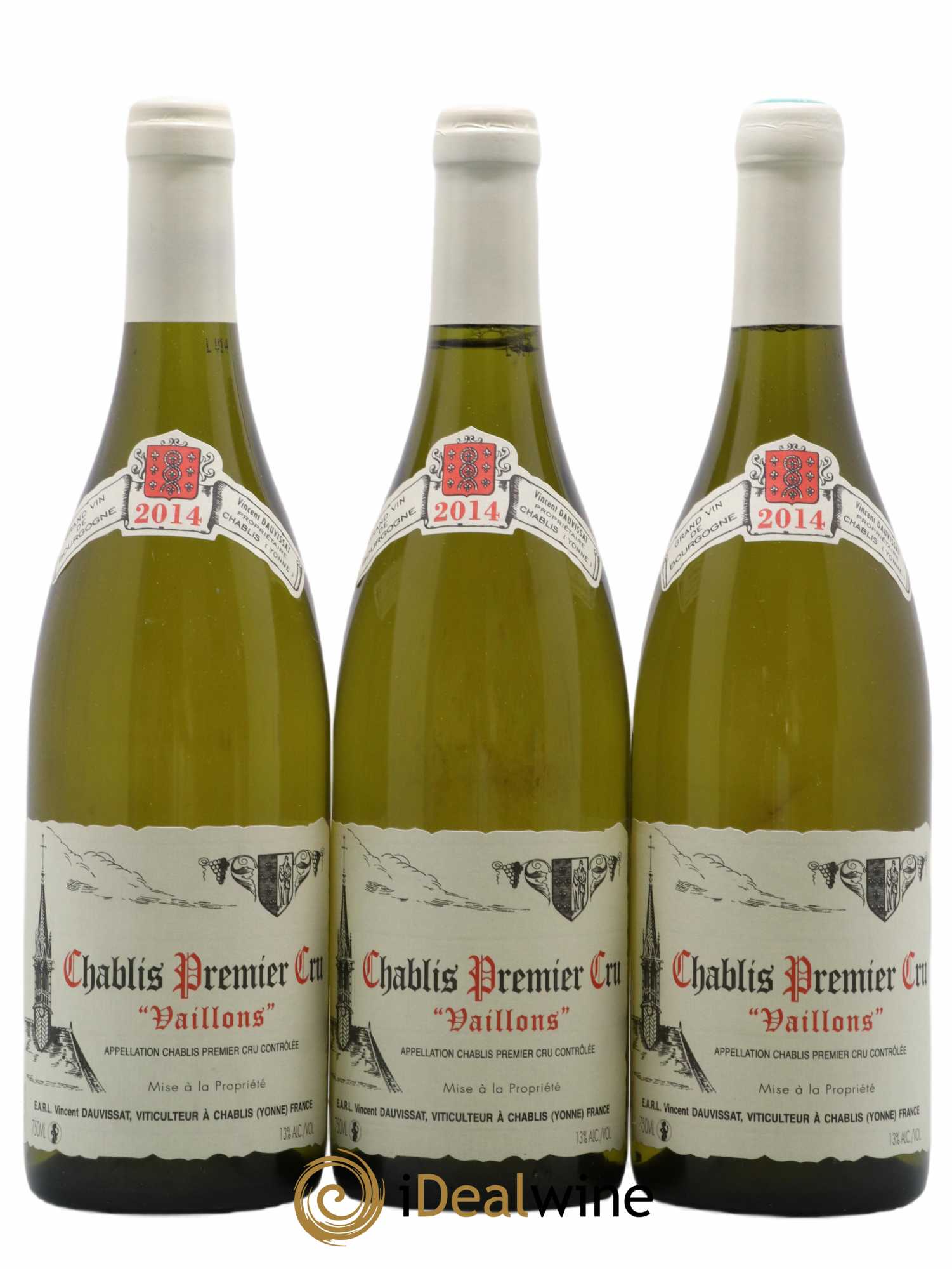 Chablis 1er Cru Vaillons Vincent Dauvissat (Domaine) 2014 - Posten von 3 Flaschen - 0