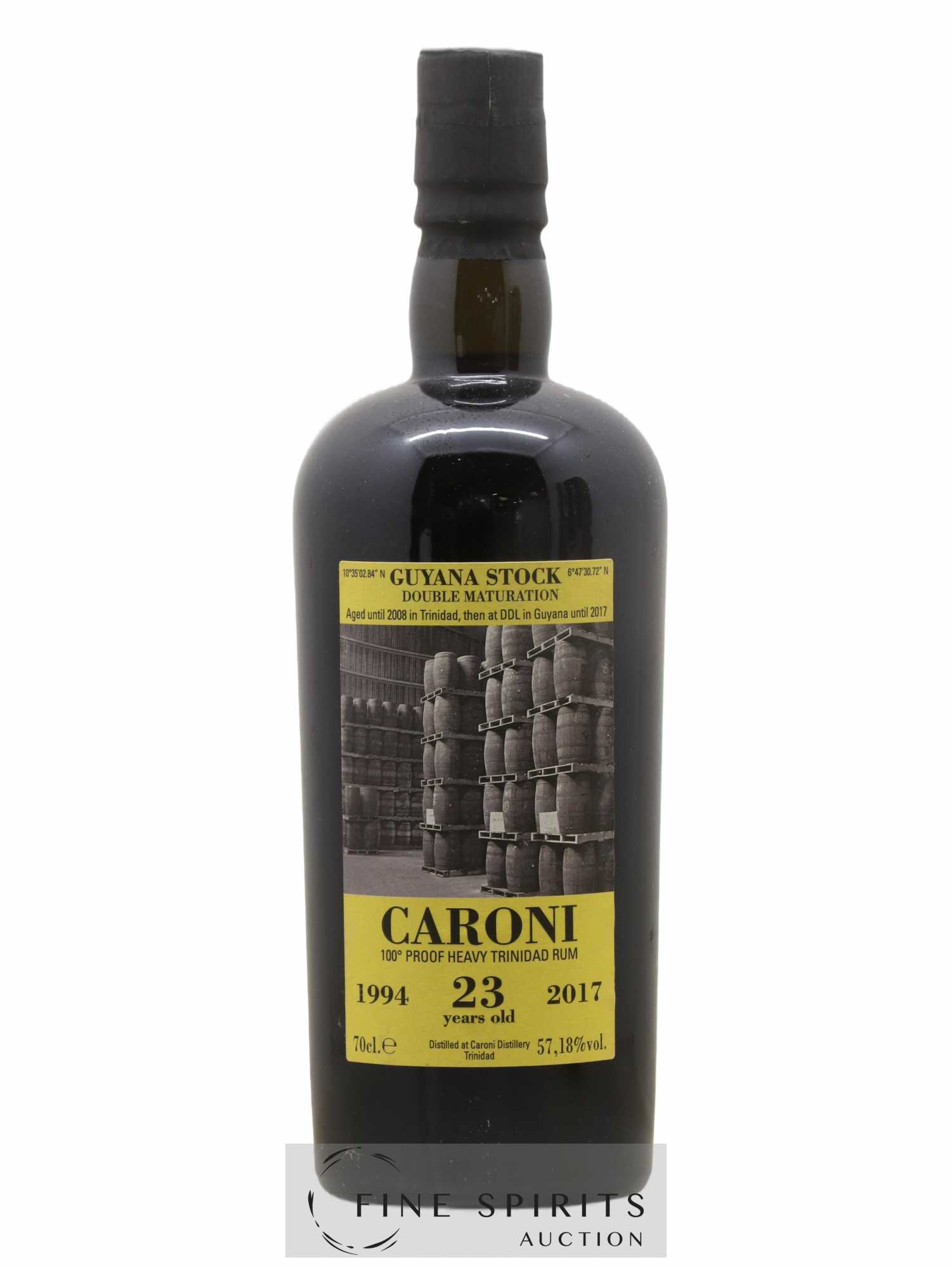 Caroni 23 years 1994 Velier 36th Release Double Maturation - bottled 2017 Guyana Stock - Lot of 1 bottle - 1