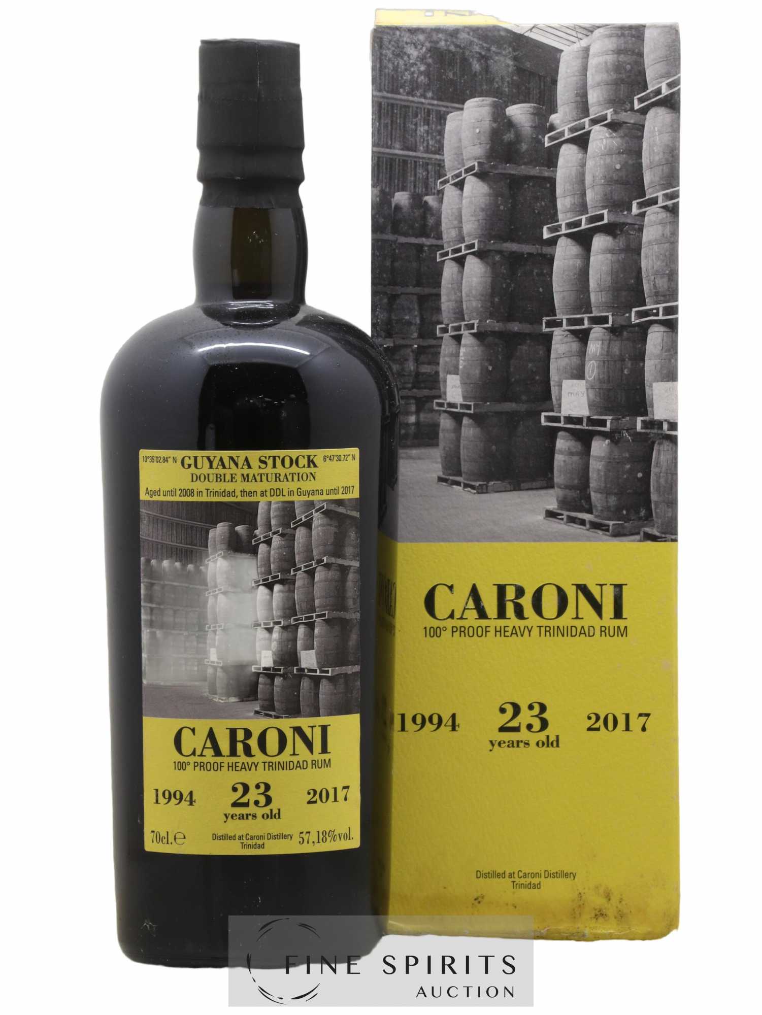 Caroni 23 years 1994 Velier 36th Release Double Maturation - bottled 2017 Guyana Stock - Lot of 1 bottle - 0