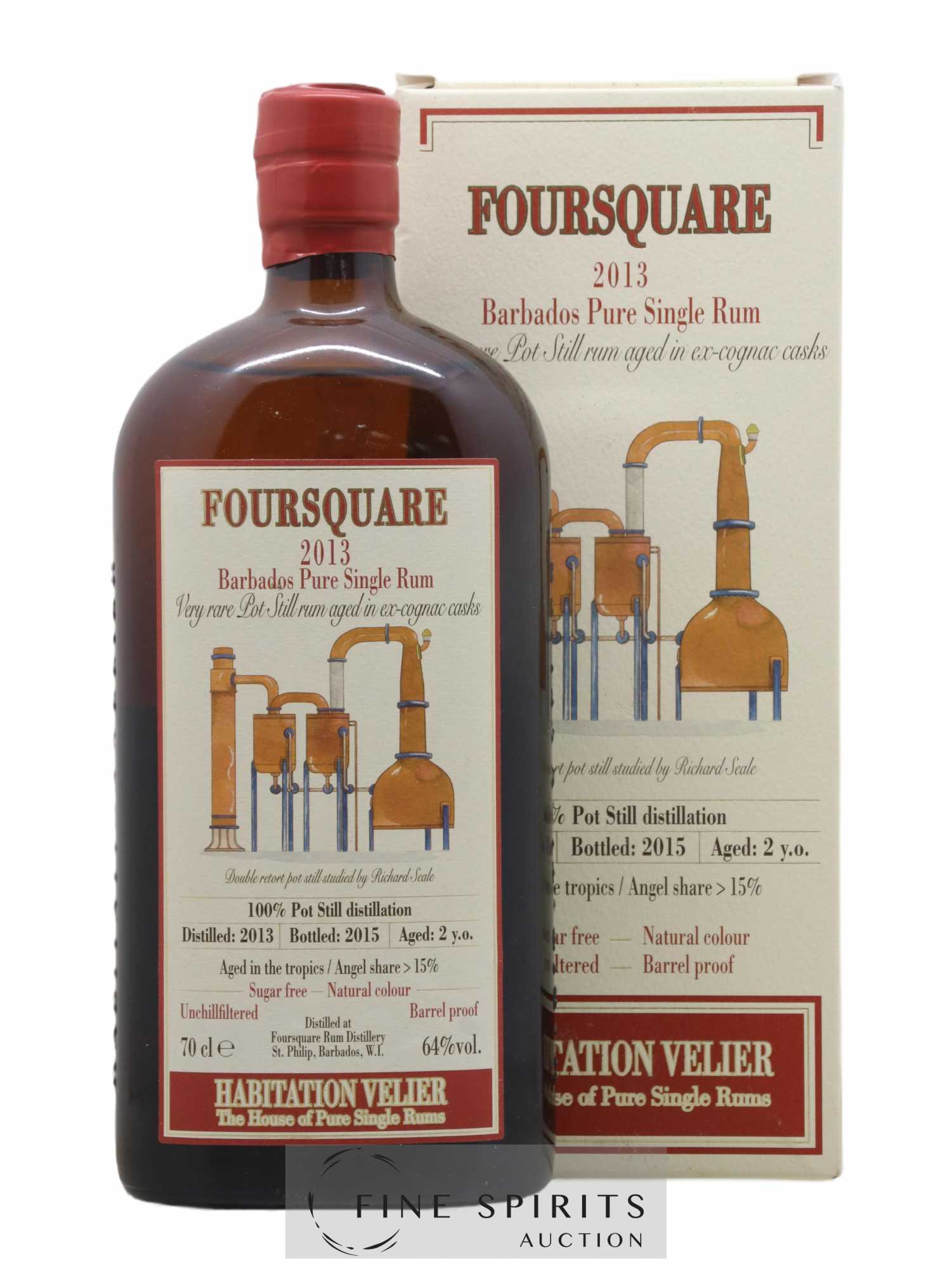 Foursquare 2 years 2013 Velier bottled 2015 Habitation Velier - Lot de 1 bouteille - 0