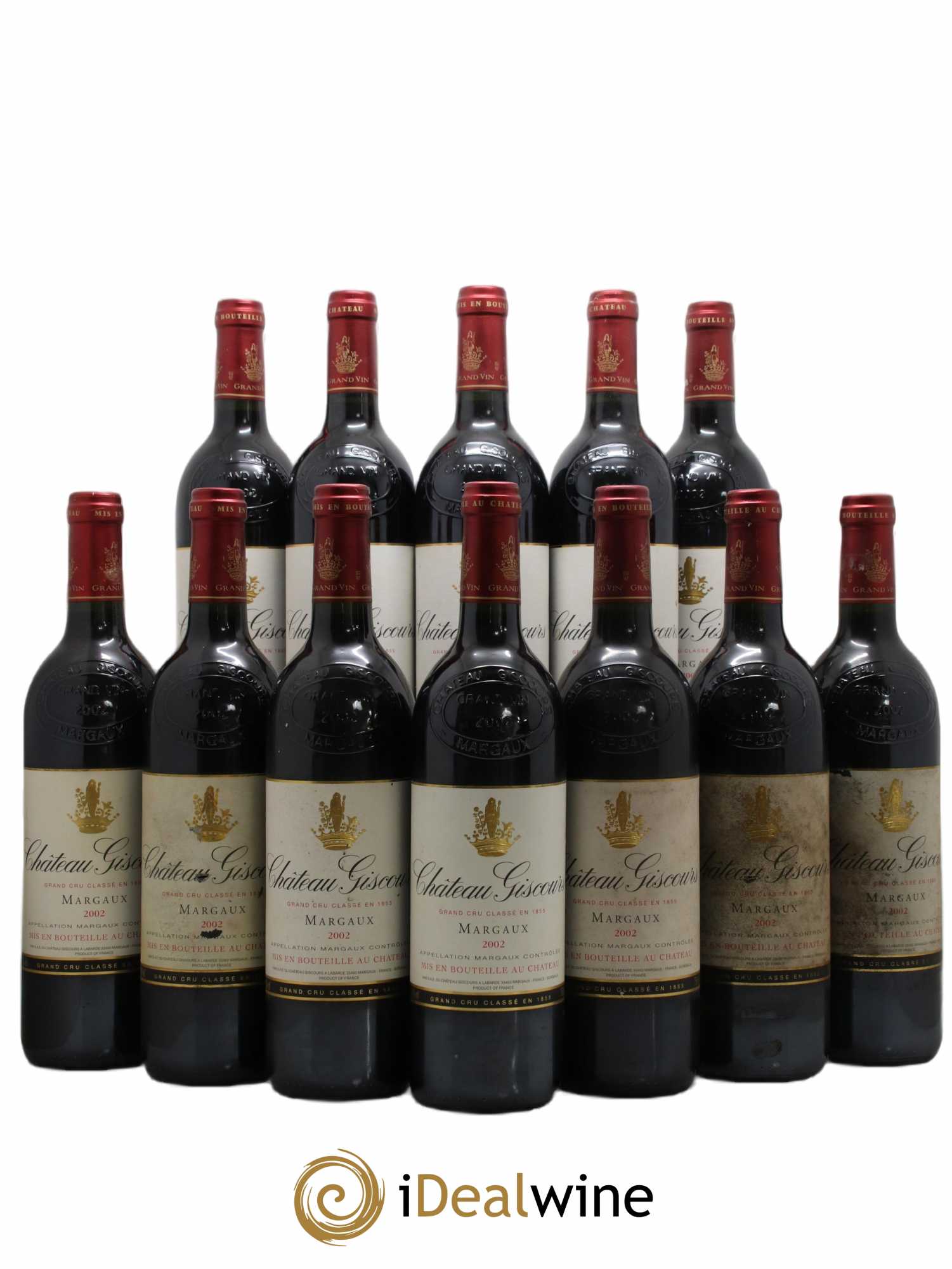 Château Giscours 3ème Grand Cru Classé 2002 - Lot de 12 bouteilles - 0