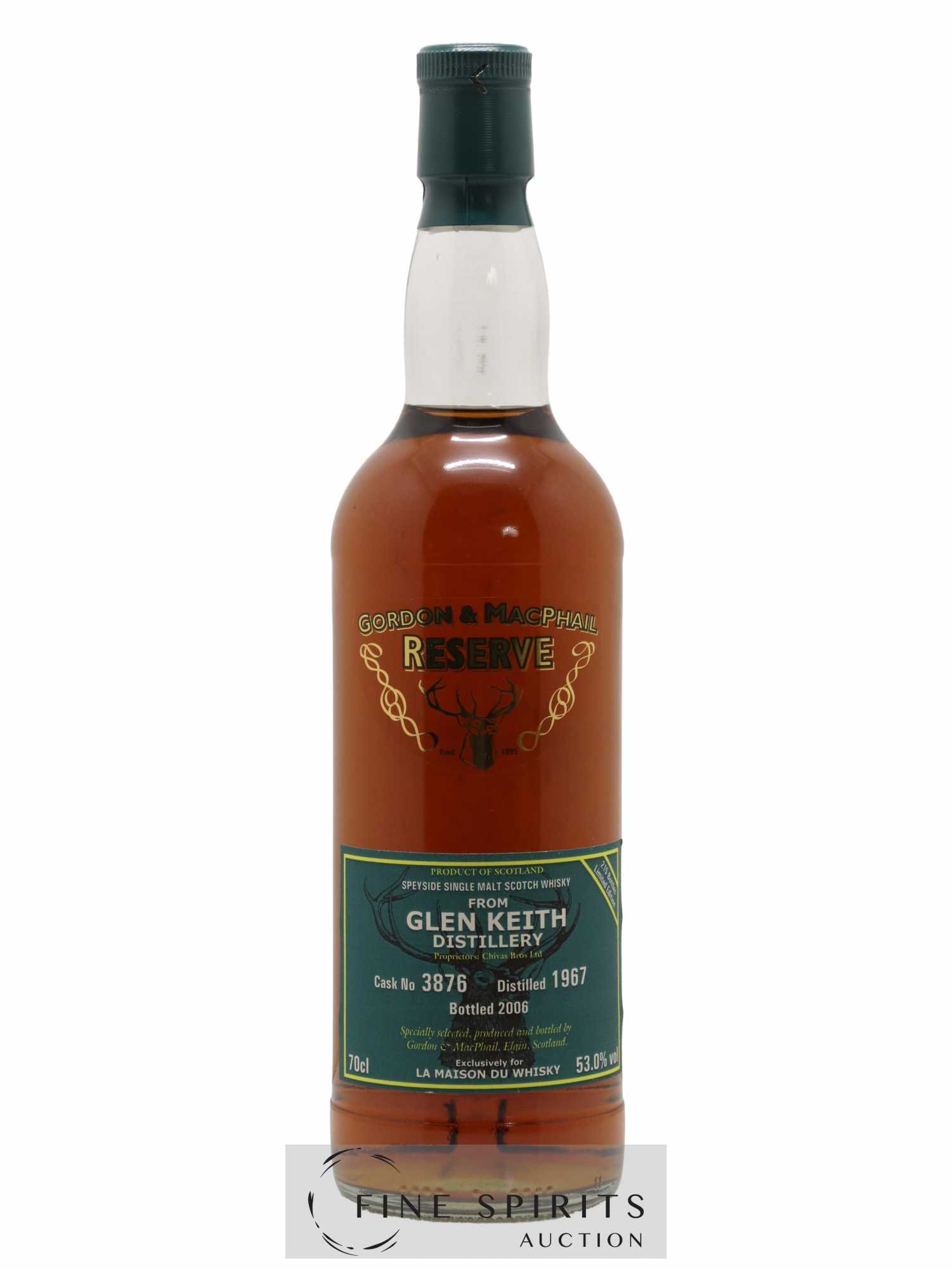 Glen Keith 1967 Gordon & MacPhail Reserve Cask n°3876 - One of 215 - bottled 2006 LMDW - Lotto di 1 bottiglia - 0