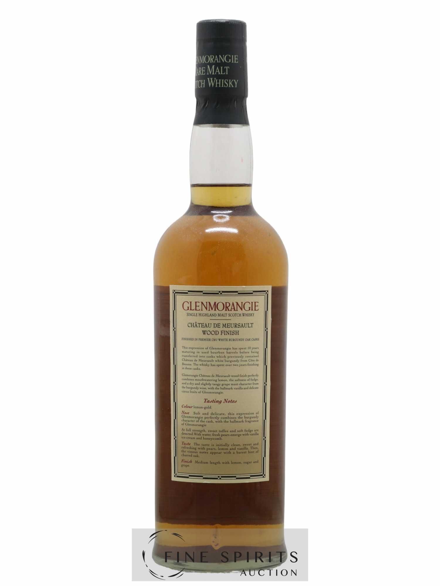 Glenmorangie 12 years Of. Château De Meursault Wood Finish Non Chill-Filtered - Lot de 1 bouteille - 1