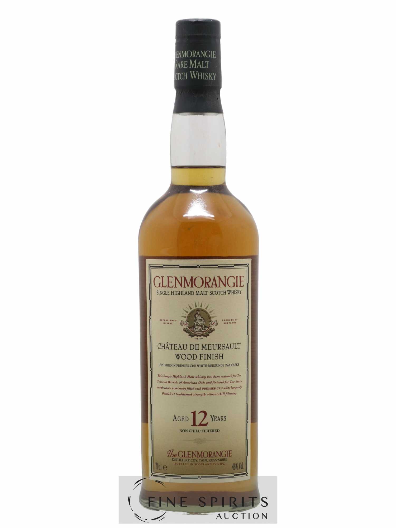 Glenmorangie 12 years Of. Château De Meursault Wood Finish Non Chill-Filtered - Lot de 1 bouteille - 0