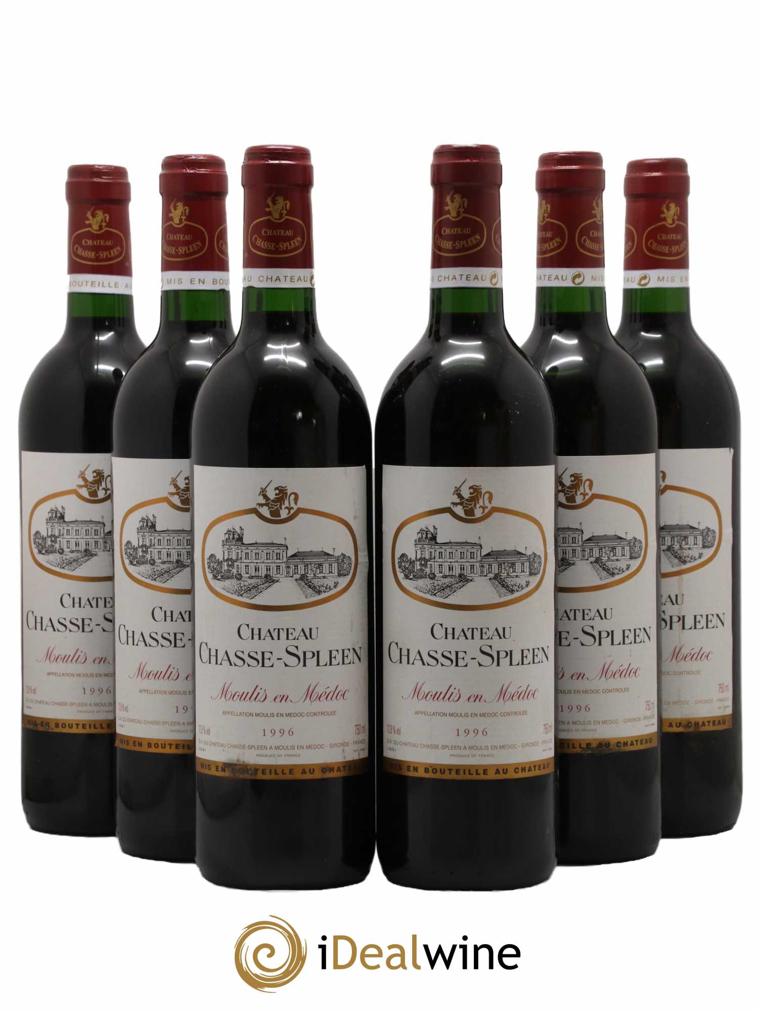 Château Chasse Spleen 1996 - Lot de 6 bouteilles - 0