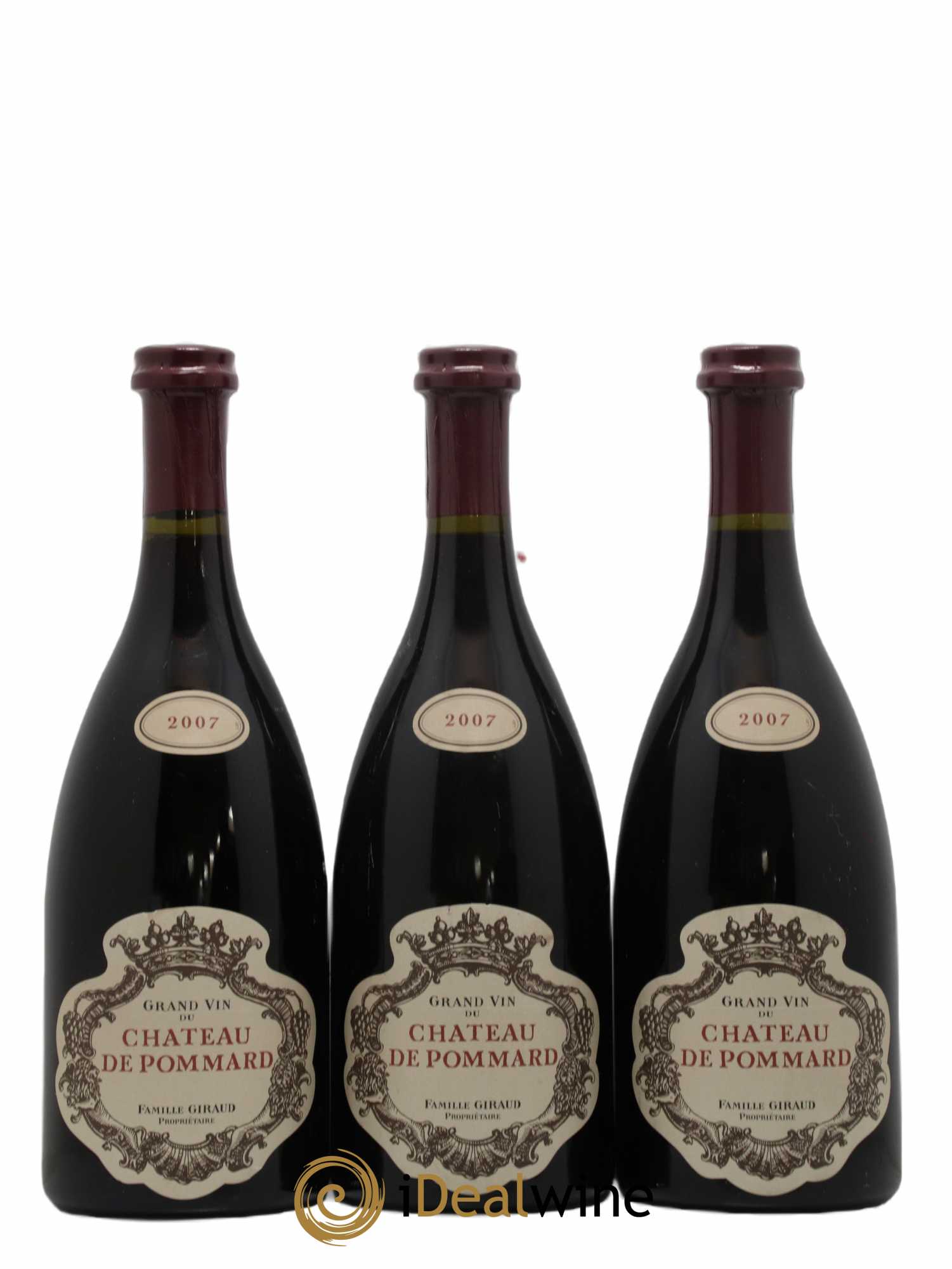 Pommard Château de Pommard 2007 - Lot de 3 bouteilles - 0