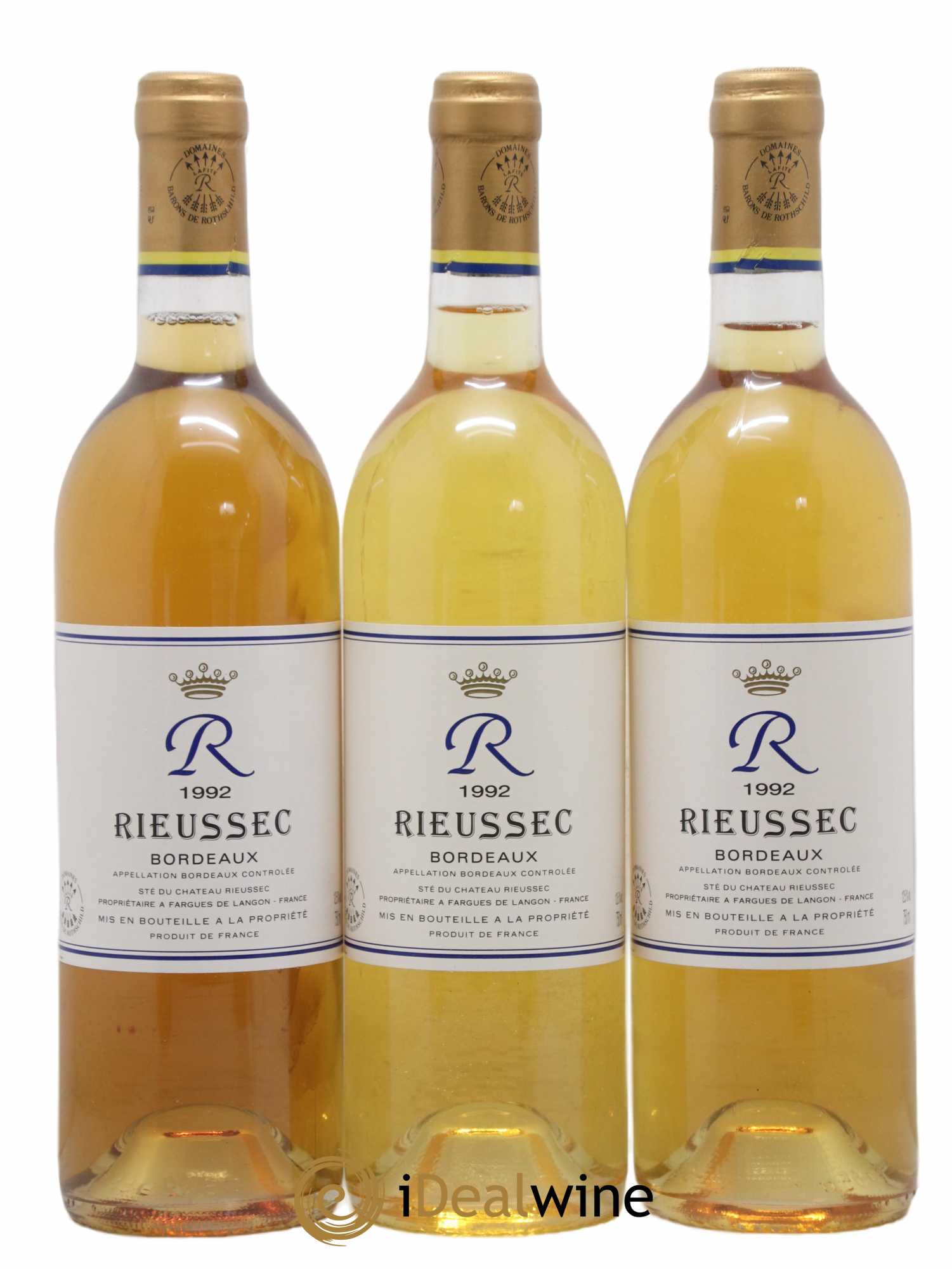 R de Rieussec 1992 - Lot de 12 bouteilles - 1