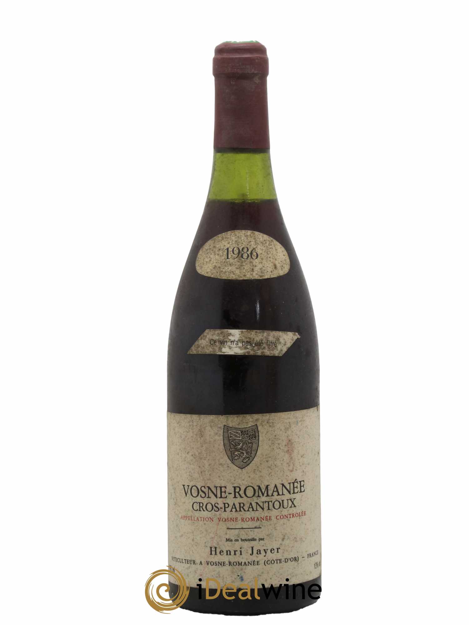 Vosne-Romanée 1er Cru Cros Parantoux Henri Jayer 1986 - Lot of 1 bottle - 0