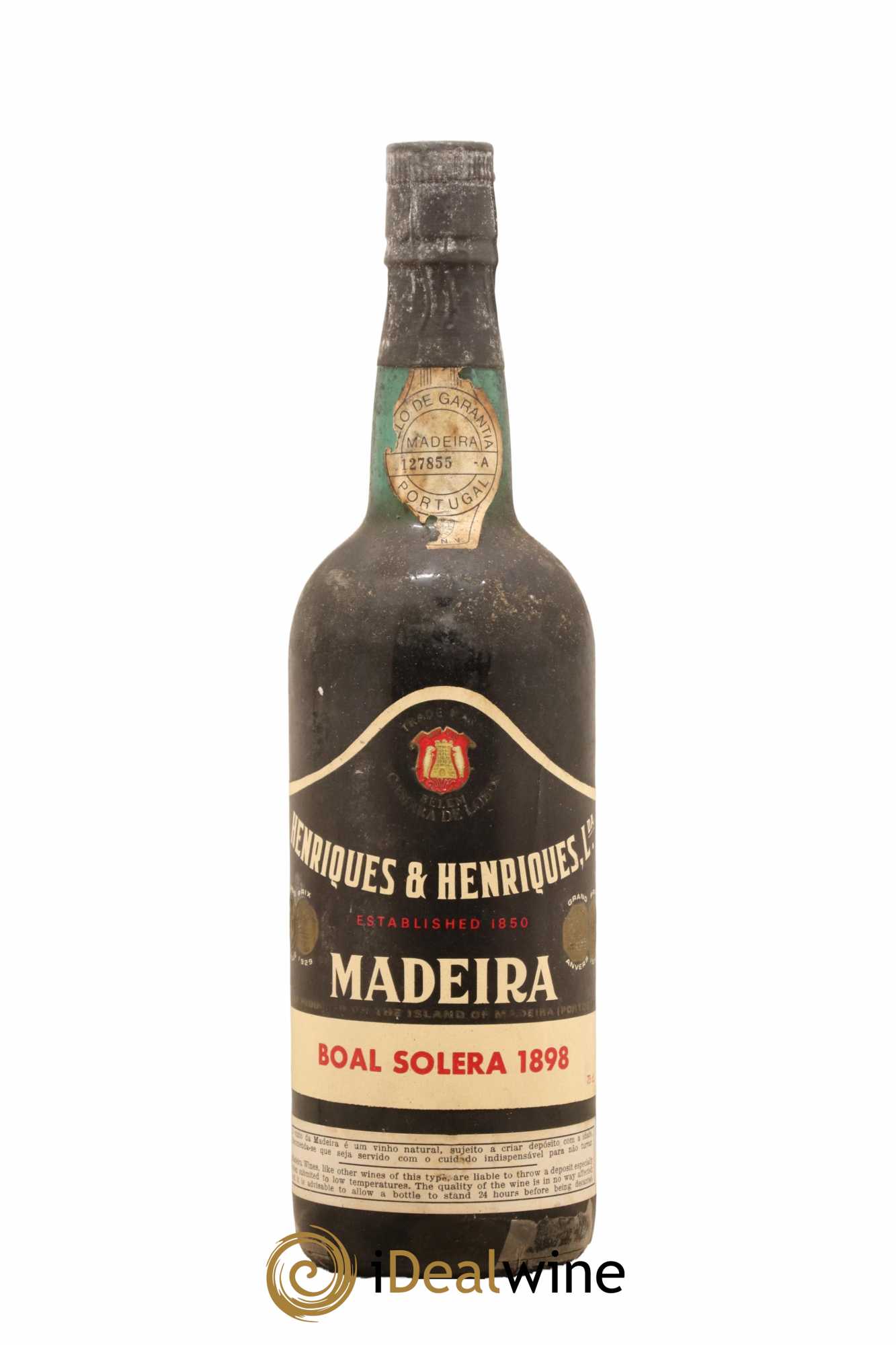 Madère Boal Solera Henriques et Henriques 1898 - Lot de 1 bouteille - 0