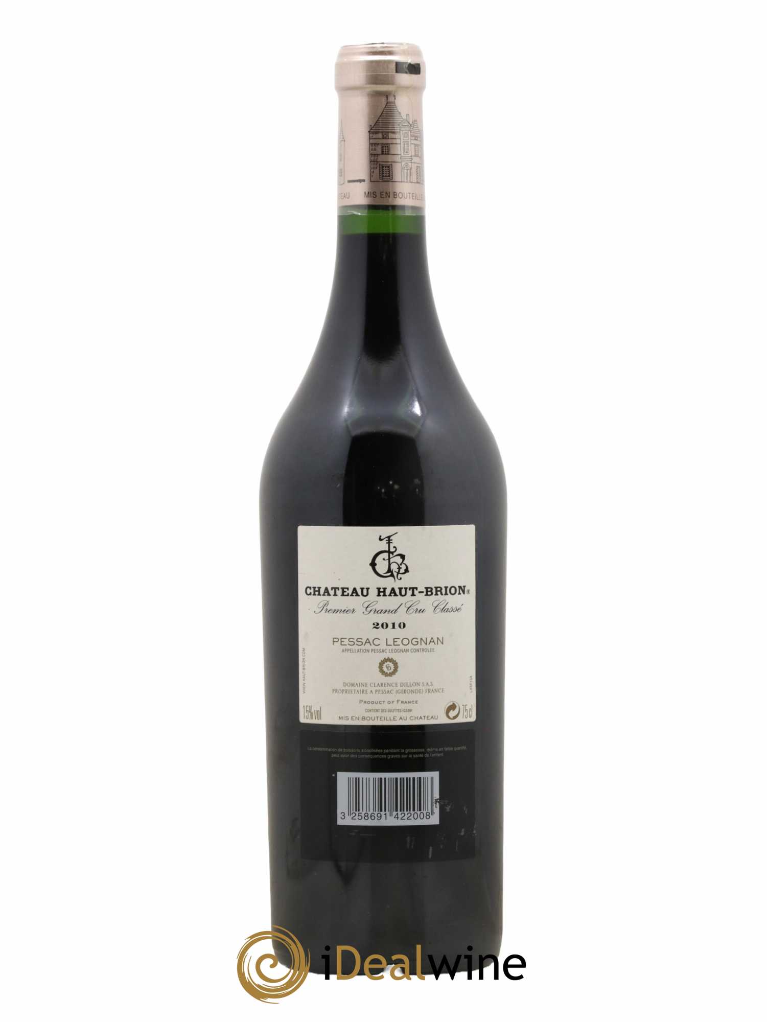 Château Haut Brion 1er Grand Cru Classé 2010 - Lot de 1 bouteille - 1