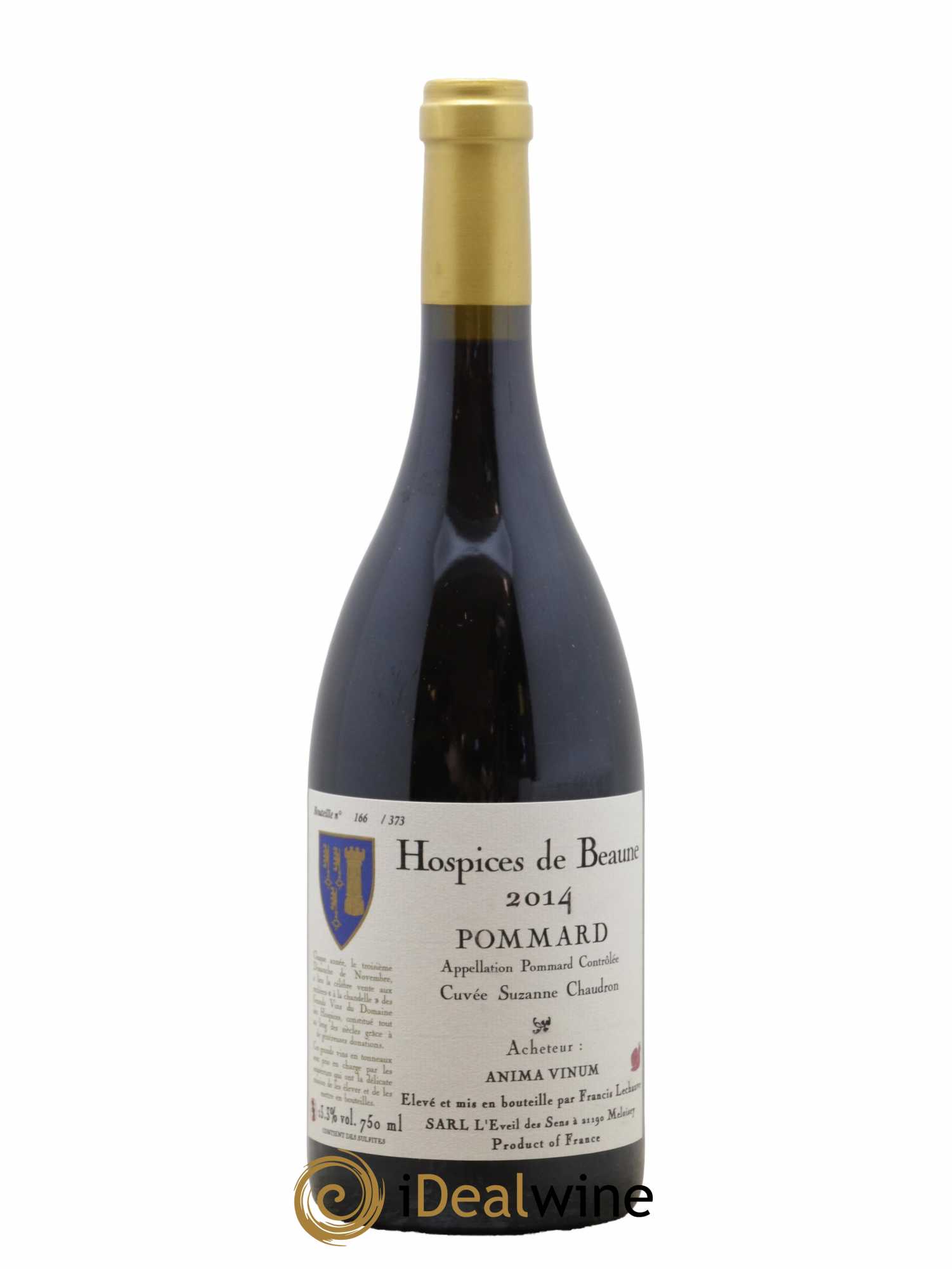 Pommard Cuvée Suzanne Chaudron Hospices de Beaune Francis Lechauve 2014 - Lot de 1 bouteille - 0