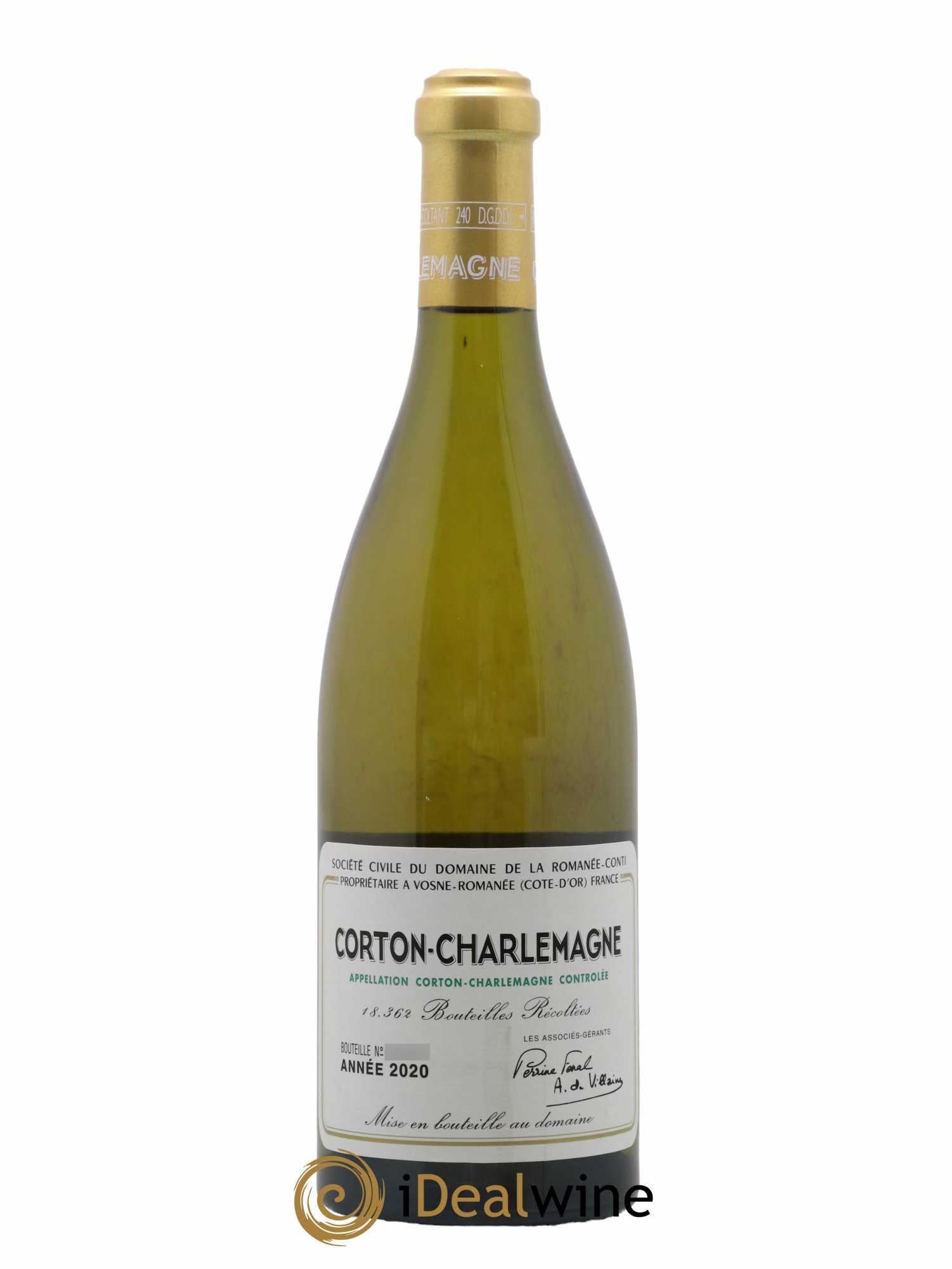 Corton-Charlemagne Grand Cru Domaine de la Romanée-Conti 2020 - Posten von 1 Flasche - 0