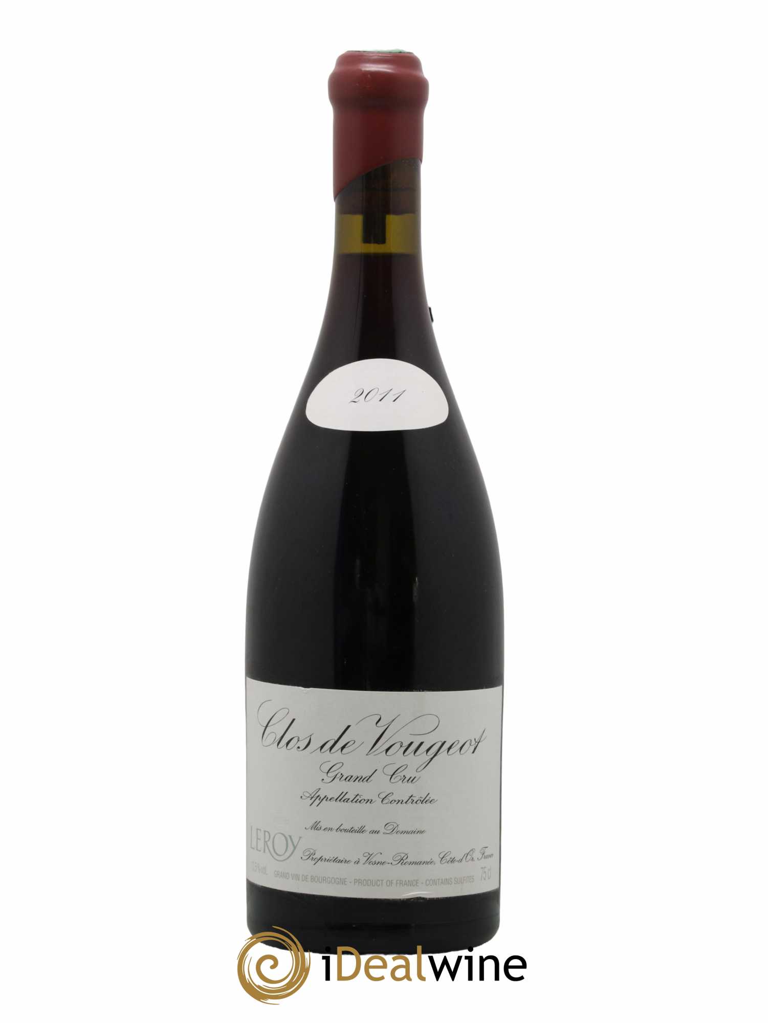 Clos de Vougeot Grand Cru Leroy (Domaine) 2011 - Lot of 1 bottle - 0