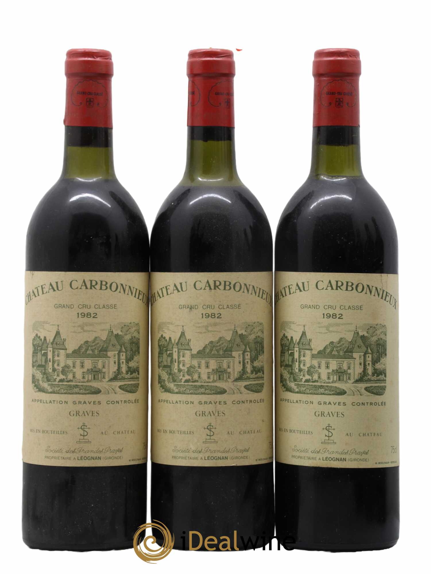 Château Carbonnieux Cru Classé de Graves 1982 - Lot of 6 bottles - 1