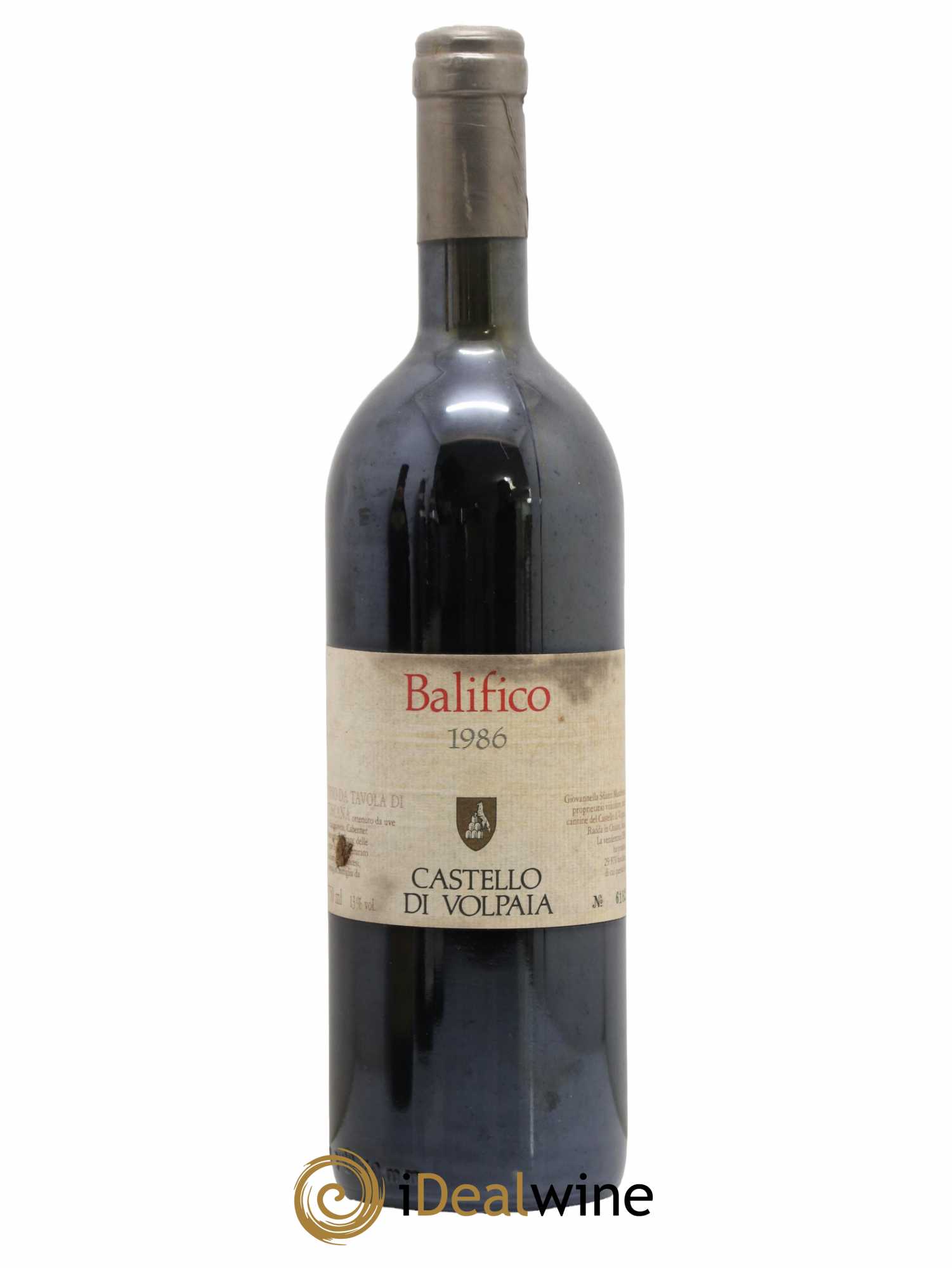 Italie Balifico Castello di Volpaia 1986 - Lot de 1 bouteille - 0