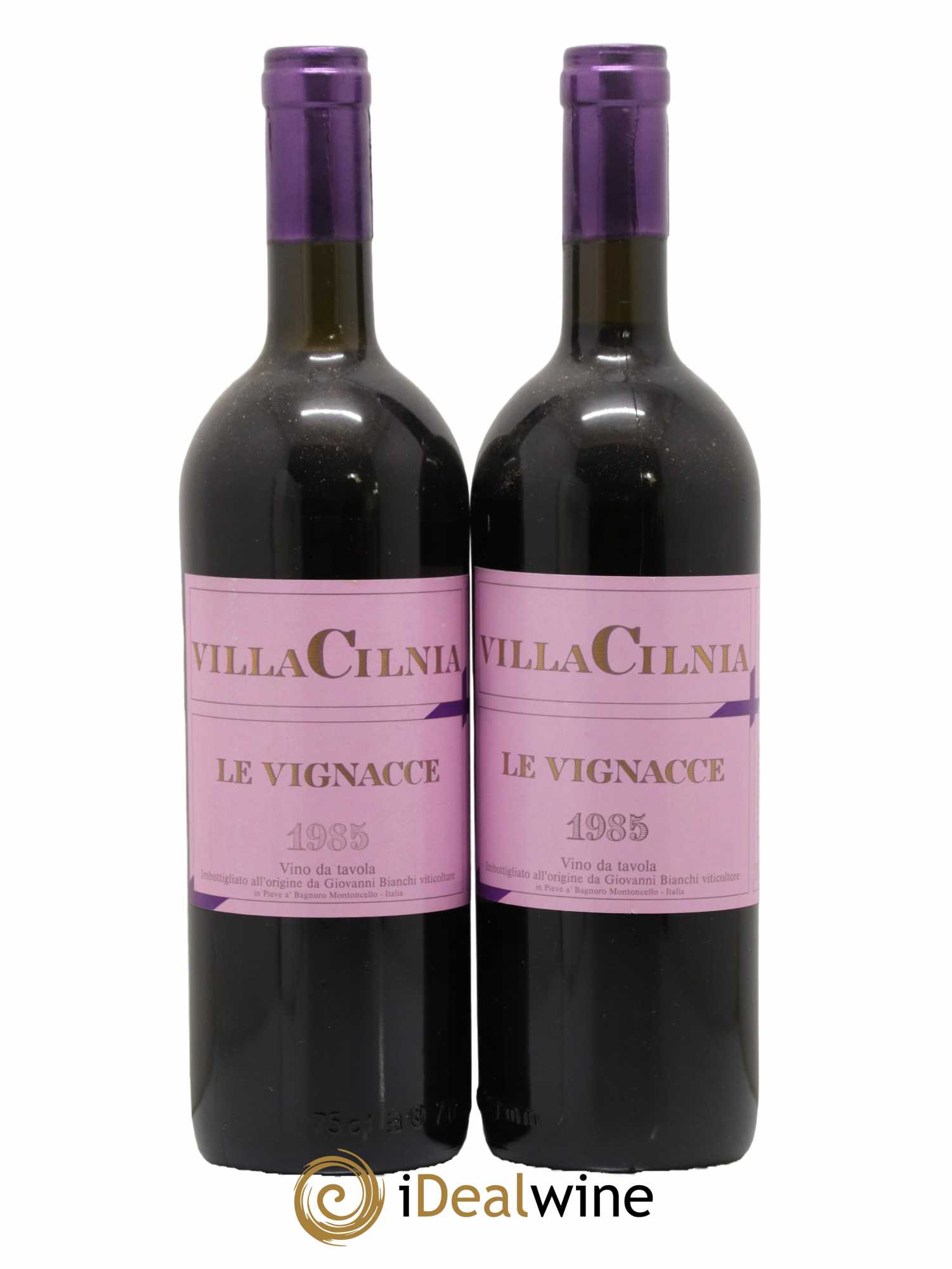 Italie Le Vignacce  Villa Cilnia 1985 - Lot of 2 bottles - 0