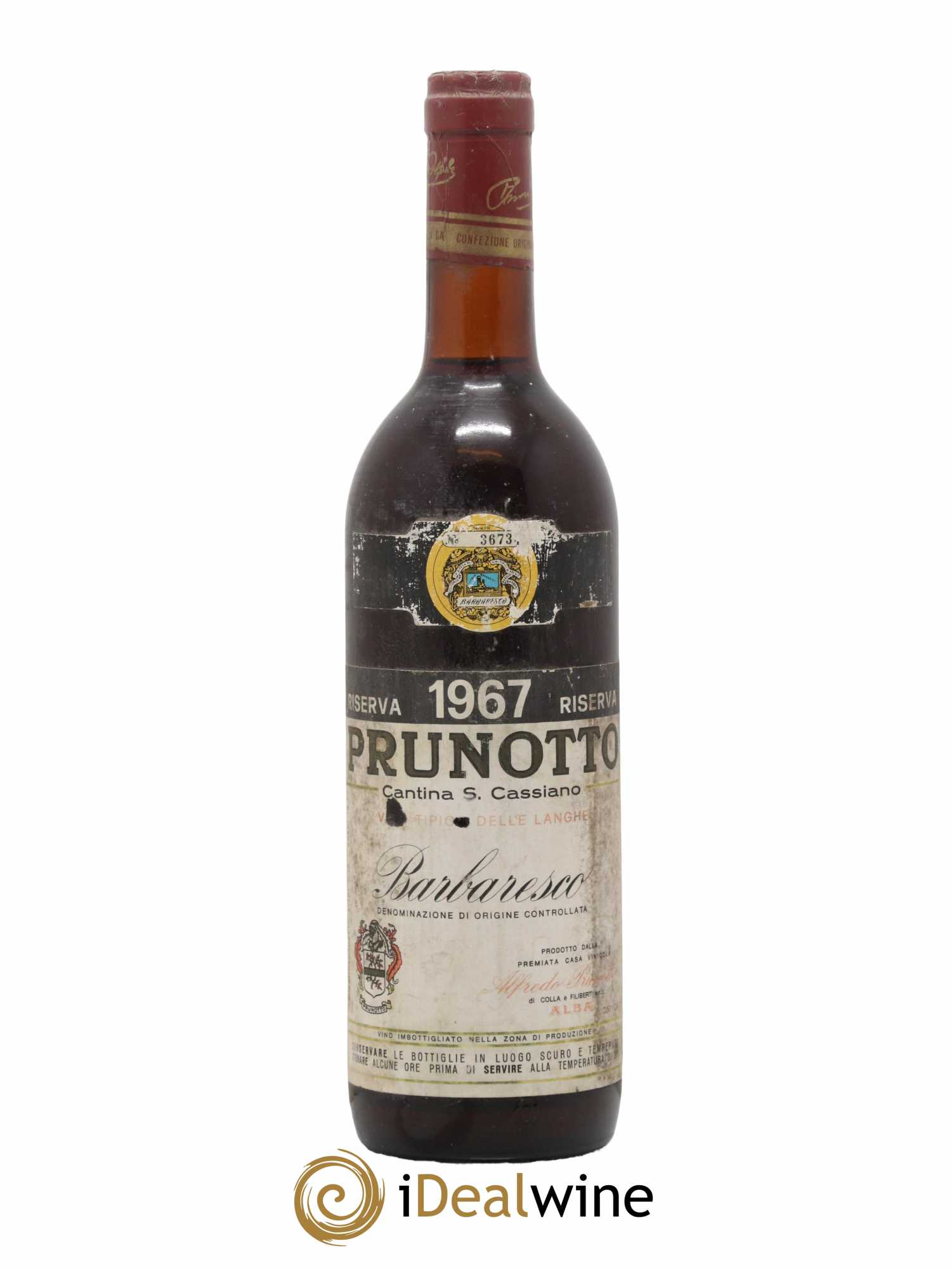 Barbaresco DOCG Riserva Prunotto 1967 - Posten von 1 Flasche - 0