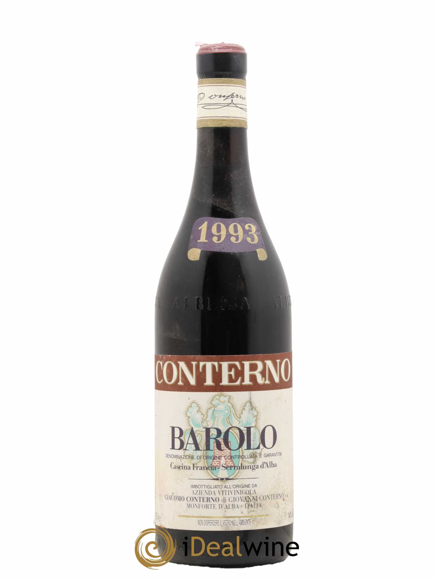 Barolo DOCG Cascina Francia Giacomo Conterno 1993 - Lot de 1 bouteille - 0