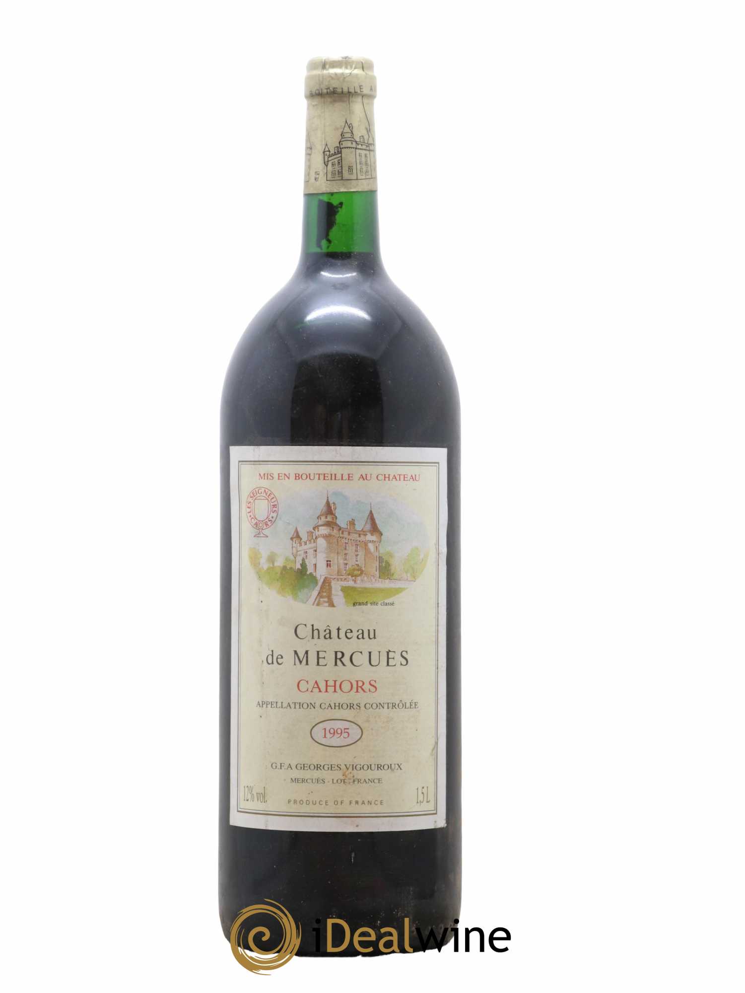 Cahors Château de Mercues 1995 - Lot de 1 magnum - 0