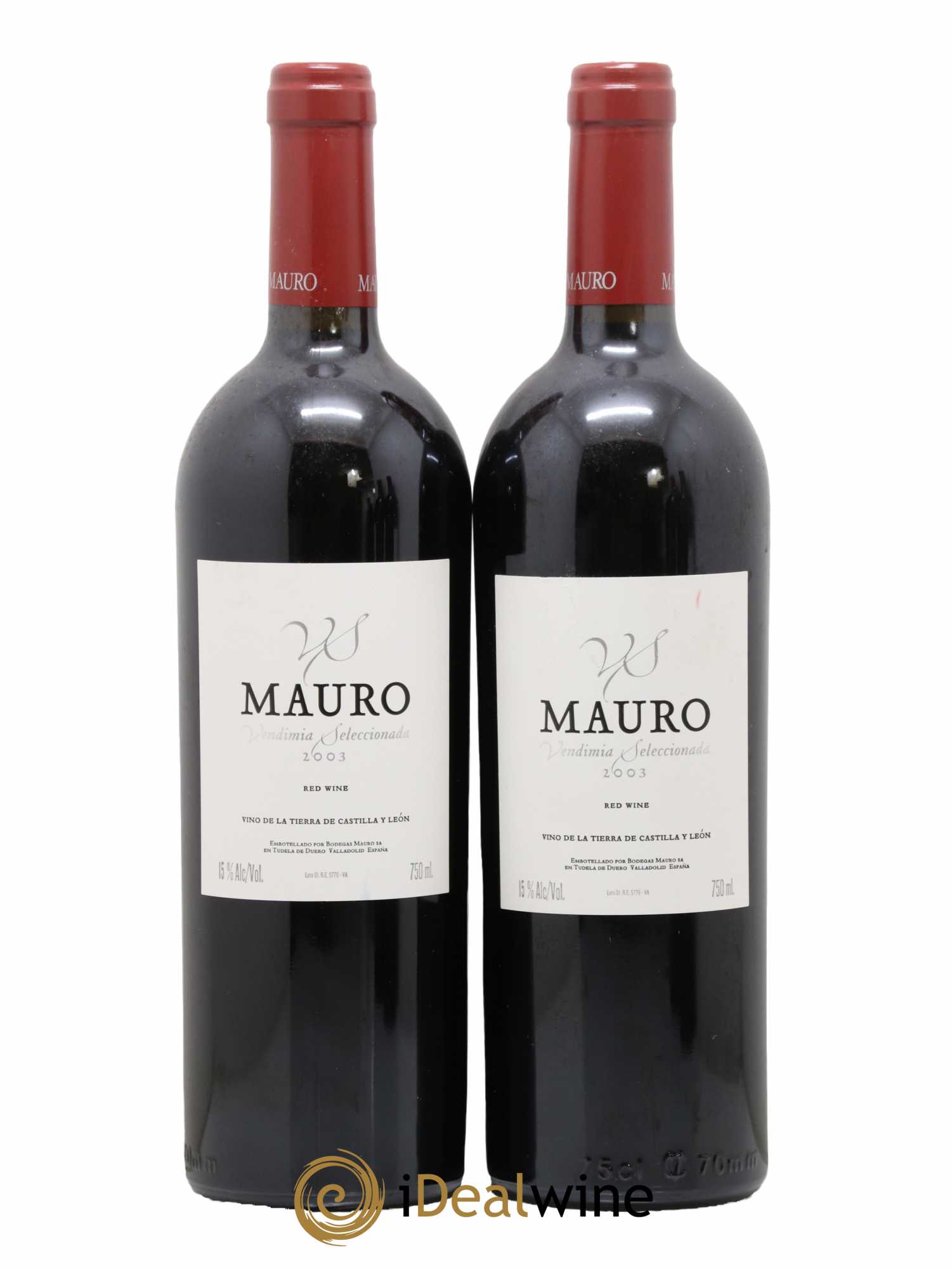 Vino de la Terra de Castilla y Leon Mauro Mauro  2003 - Lot de 2 bouteilles - 0