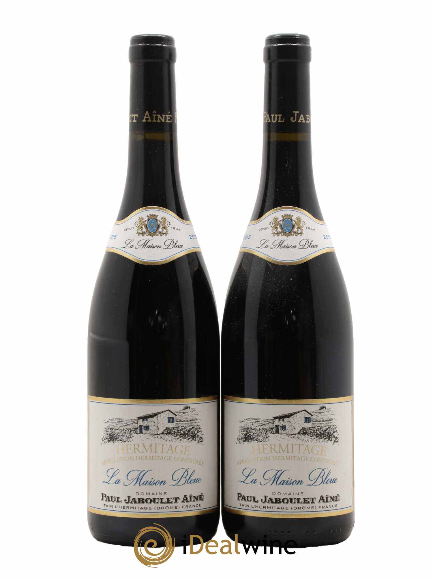 Hermitage La Maison Bleue Paul Jaboulet Ainé 2015 - Lot of 2 bottles - 0