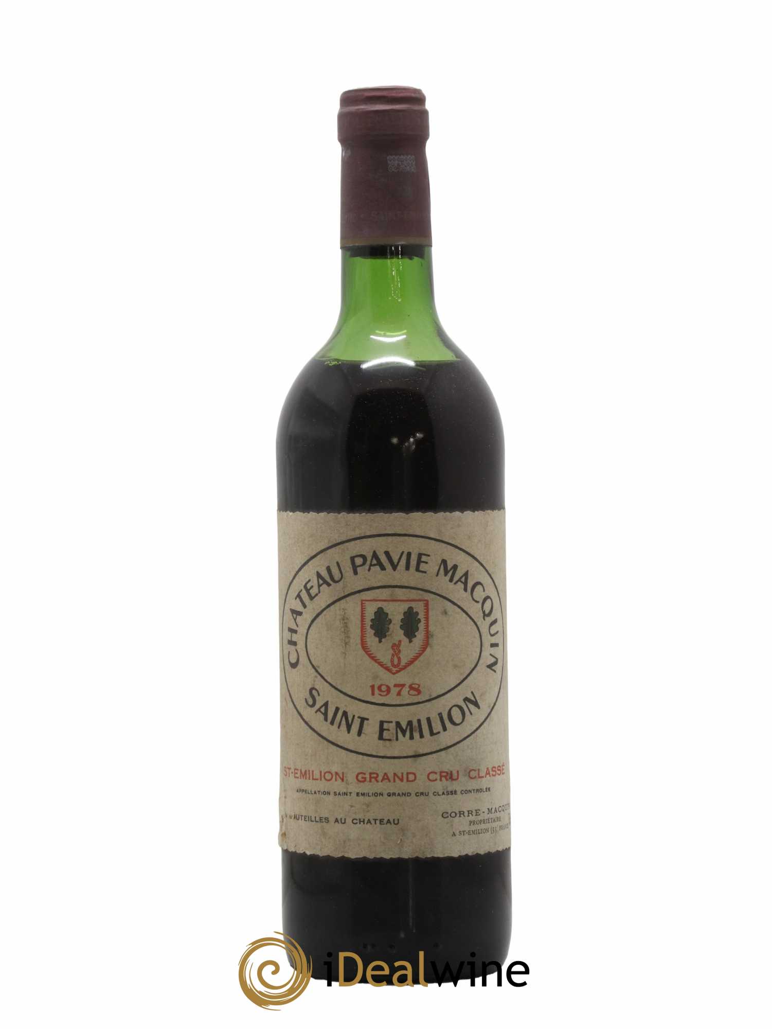 Château Pavie Macquin 1er Grand Cru Classé B 1978 - Lot de 1 bouteille - 0