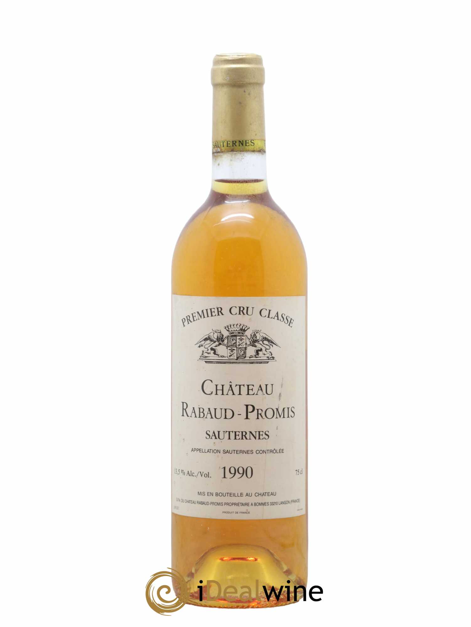 Château Rabaud Promis 1er Grand Cru Classé 1990 - Lot de 1 bouteille - 0