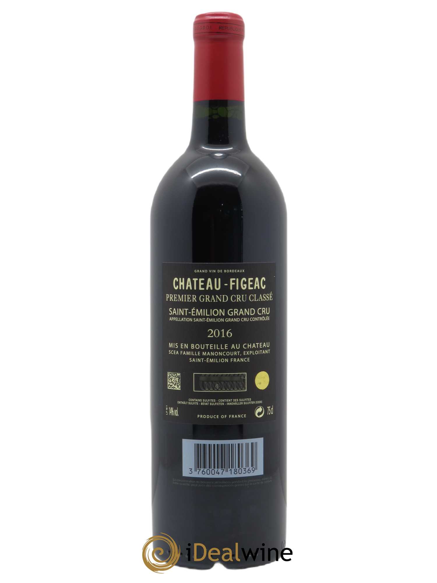 Château Figeac 1er Grand Cru Classé A (OWC if 12 bts) 2016 - Lot of 1 bottle - 1