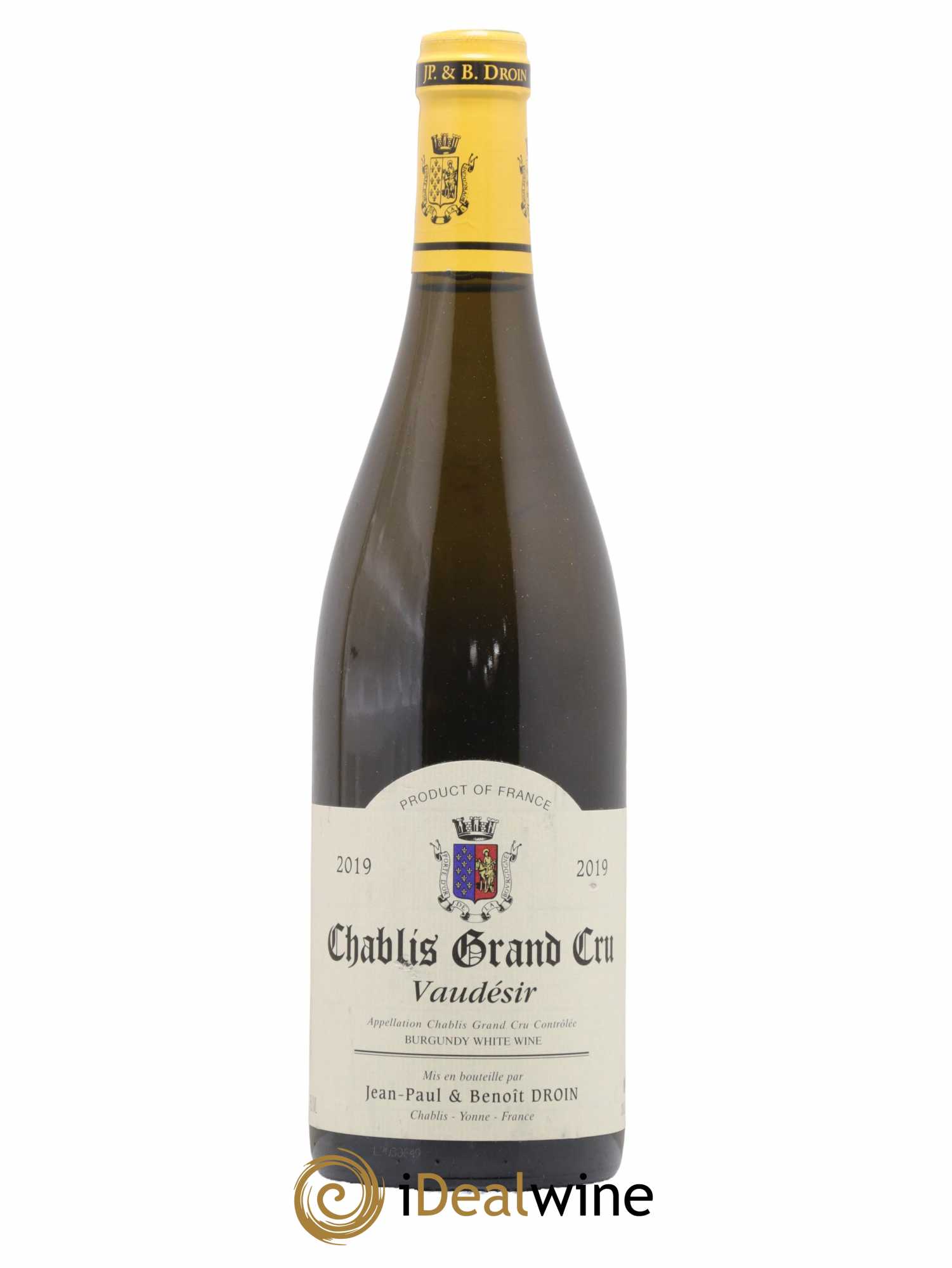 Chablis Grand Cru Vaudésir Jean-Paul & Benoît Droin (Domaine) 2019 - Lot of 1 bottle - 0