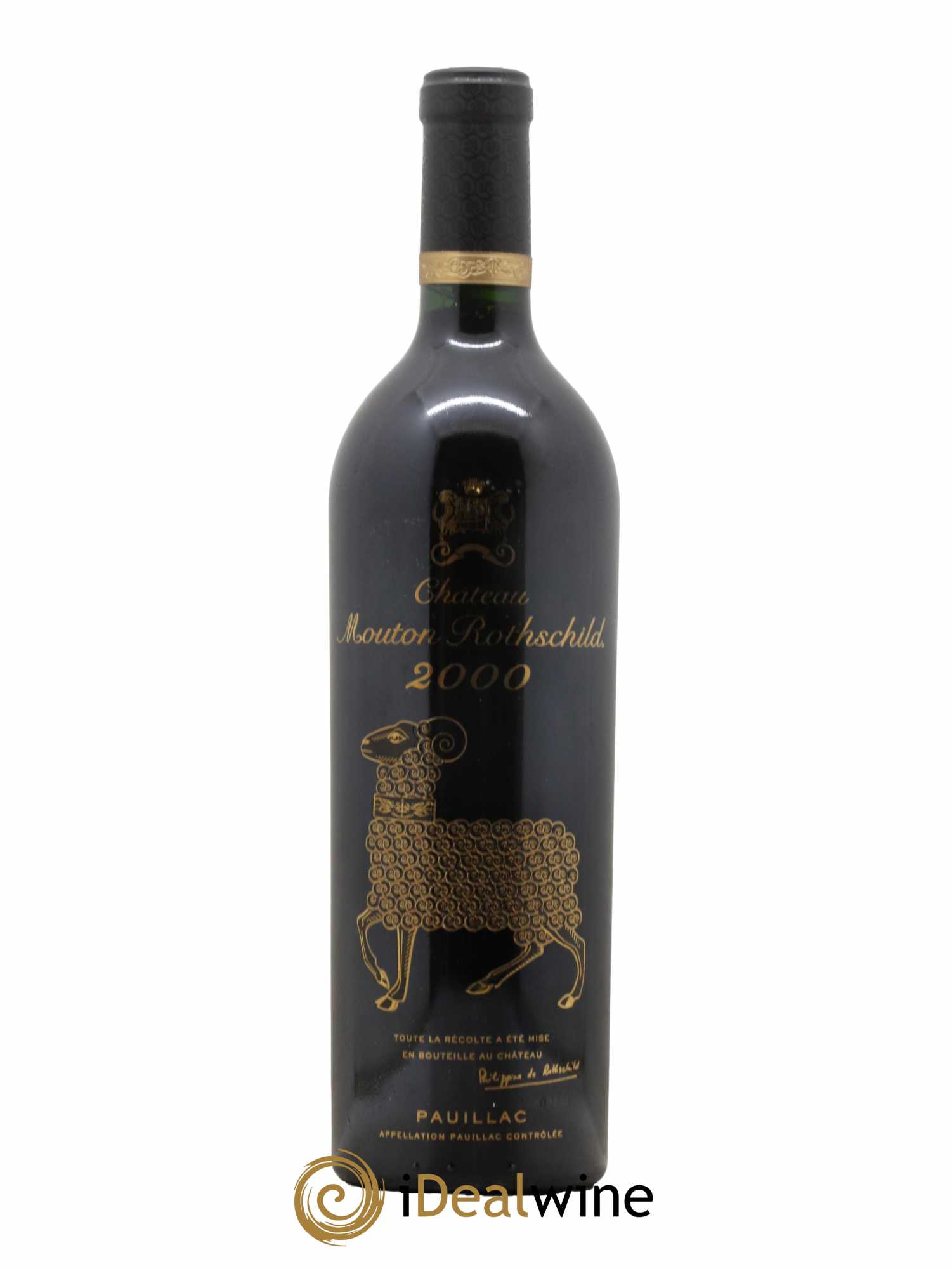 Château Mouton Rothschild 1er Grand Cru Classé 2000 - Lot de 1 bouteille - 0