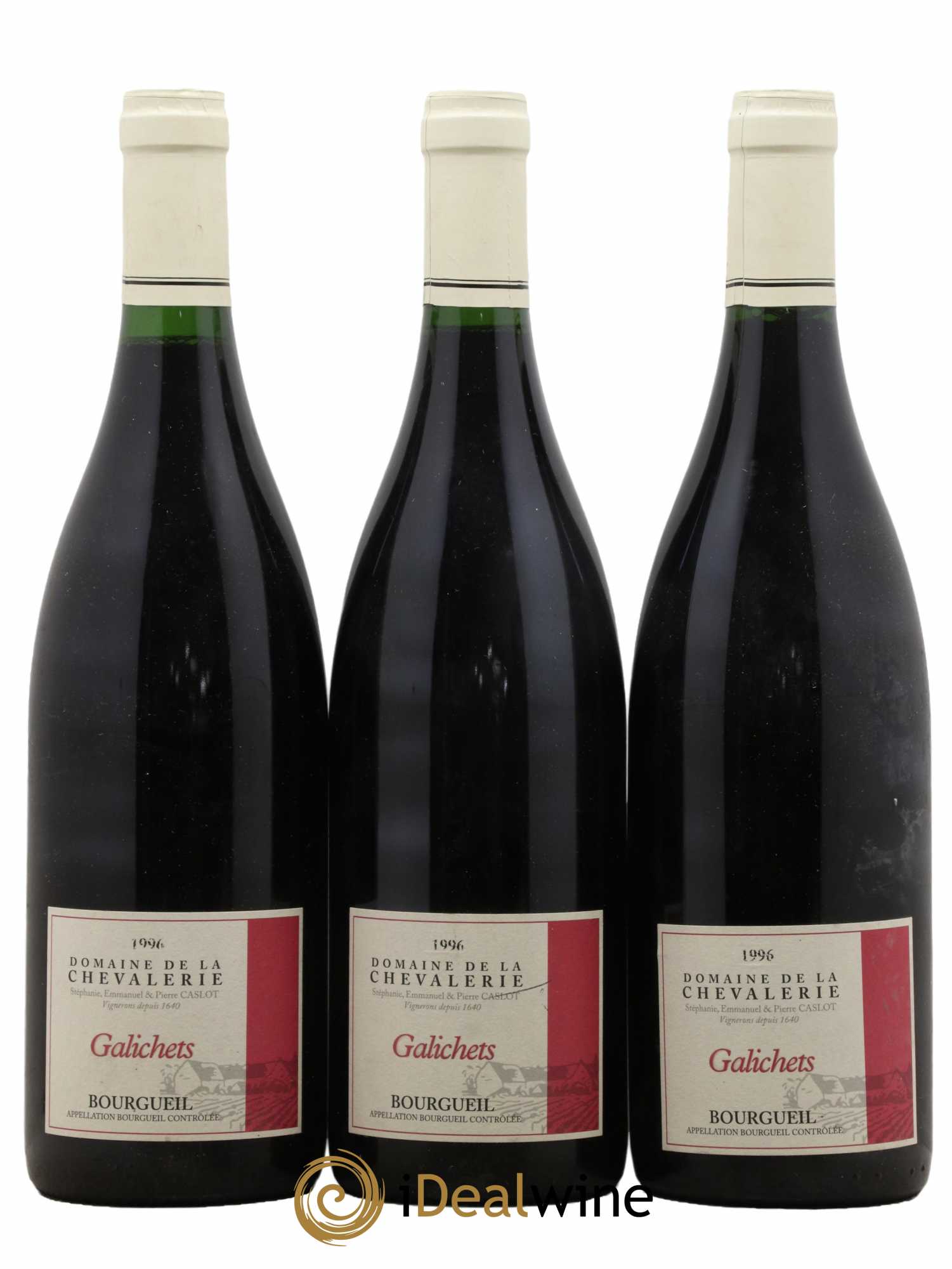 Bourgueil Galichets Domaine de la Chevalerie 1996 - Posten von 3 Flaschen - 0