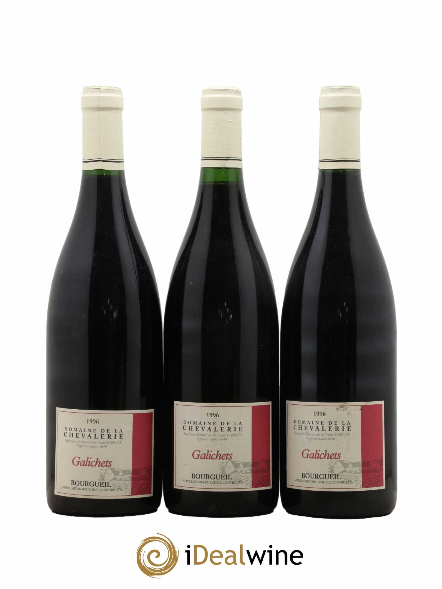 Bourgueil Galichets Domaine de la Chevalerie 1996 - Lotto di 3 bottiglie - 0