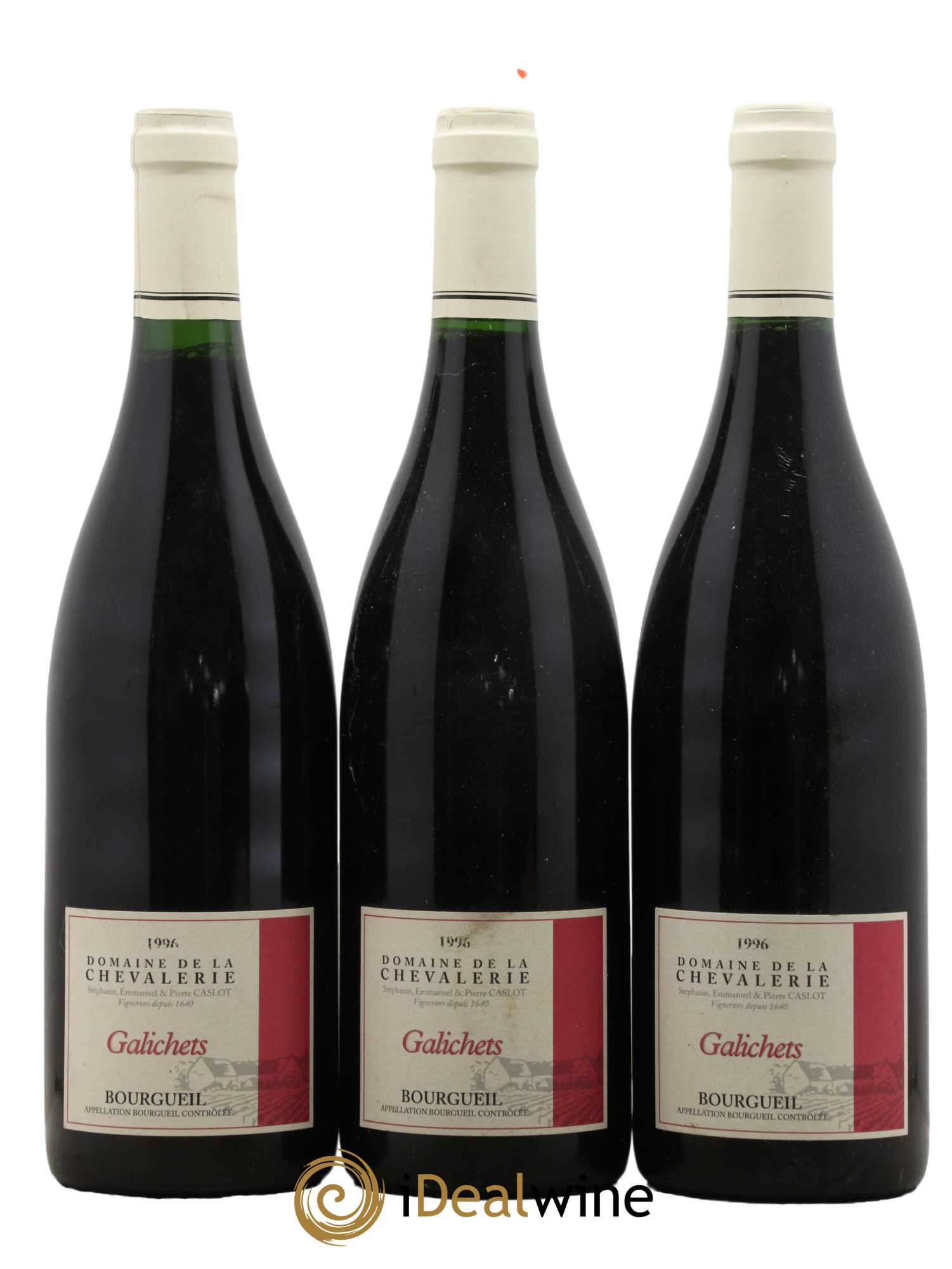 Bourgueil Galichets Domaine de la Chevalerie 1996 - Lot de 3 bouteilles - 0