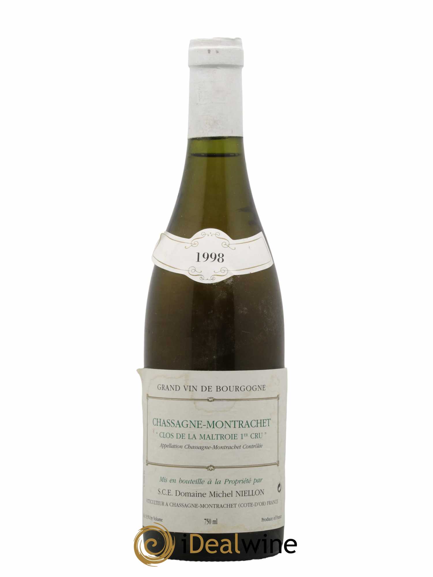 Chassagne-Montrachet 1er Cru Clos de la Maltroie Michel Niellon (Domaine) 1998 - Lot de 1 bouteille - 0