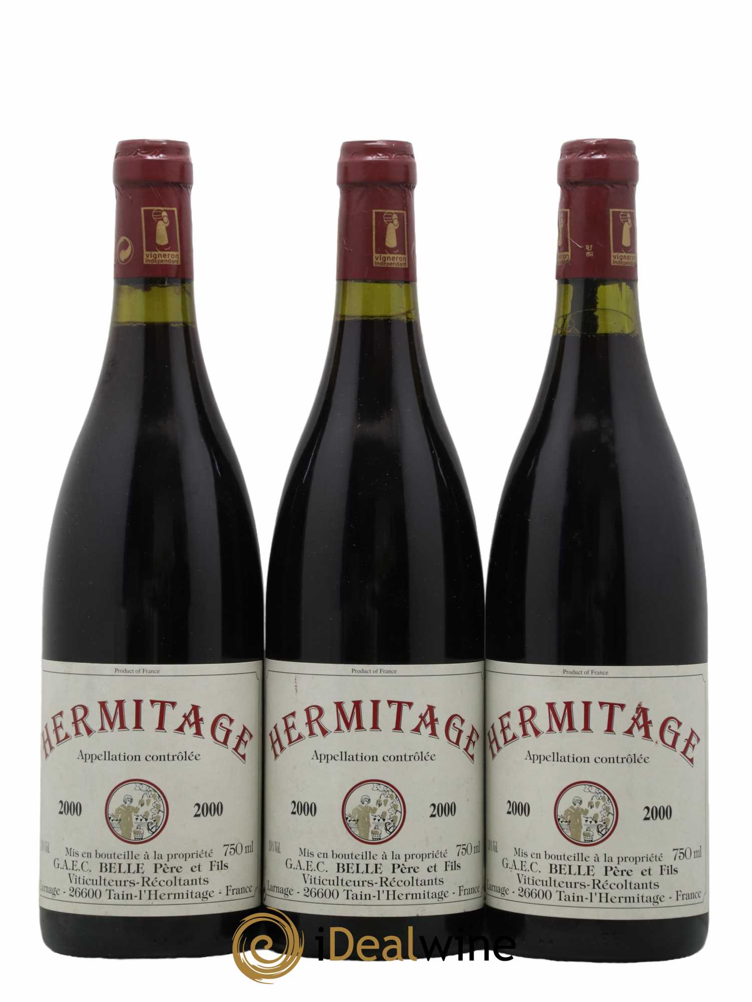 Hermitage Domaine Belle 2000 - Posten von 3 Flaschen - 0