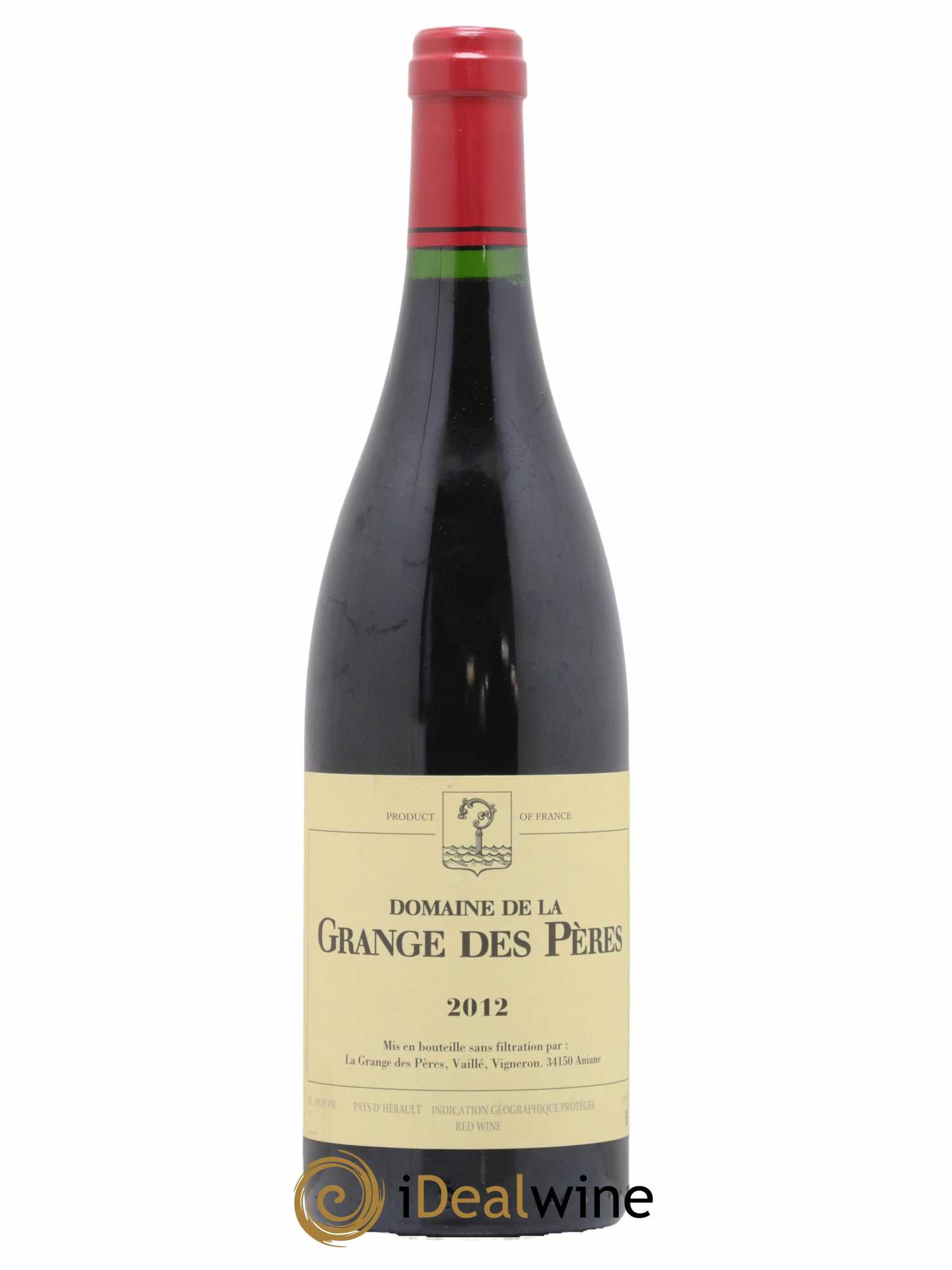 IGP Pays d'Hérault Grange des Pères Laurent Vaillé  2012 - Lot of 1 bottle - 0